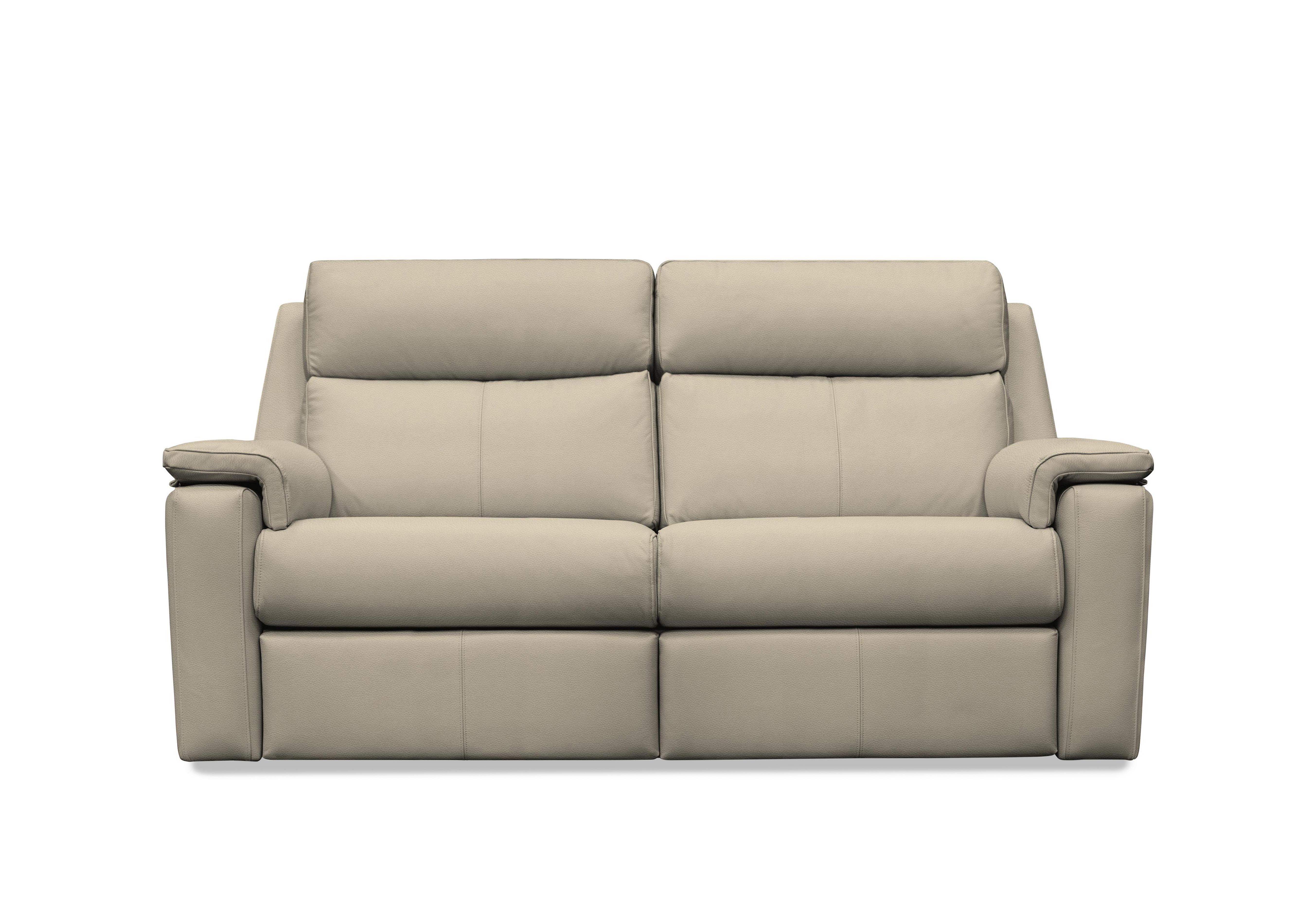 Thornbury 3 Seater Leather Sofa in H001 Oxford Mushroom on Furniture Village