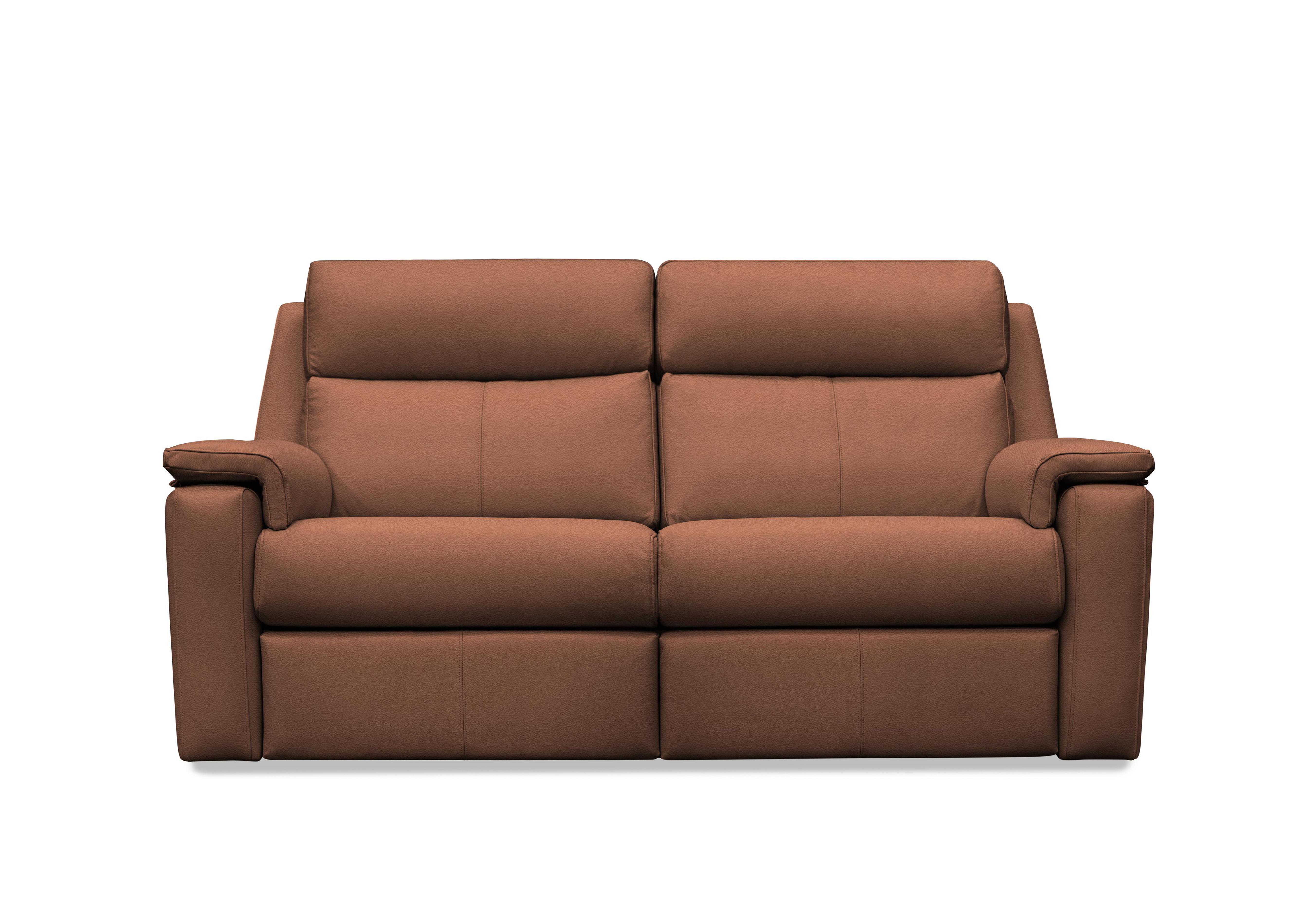 Thornbury 3 Seater Leather Sofa in L848 Cambridge Conker on Furniture Village