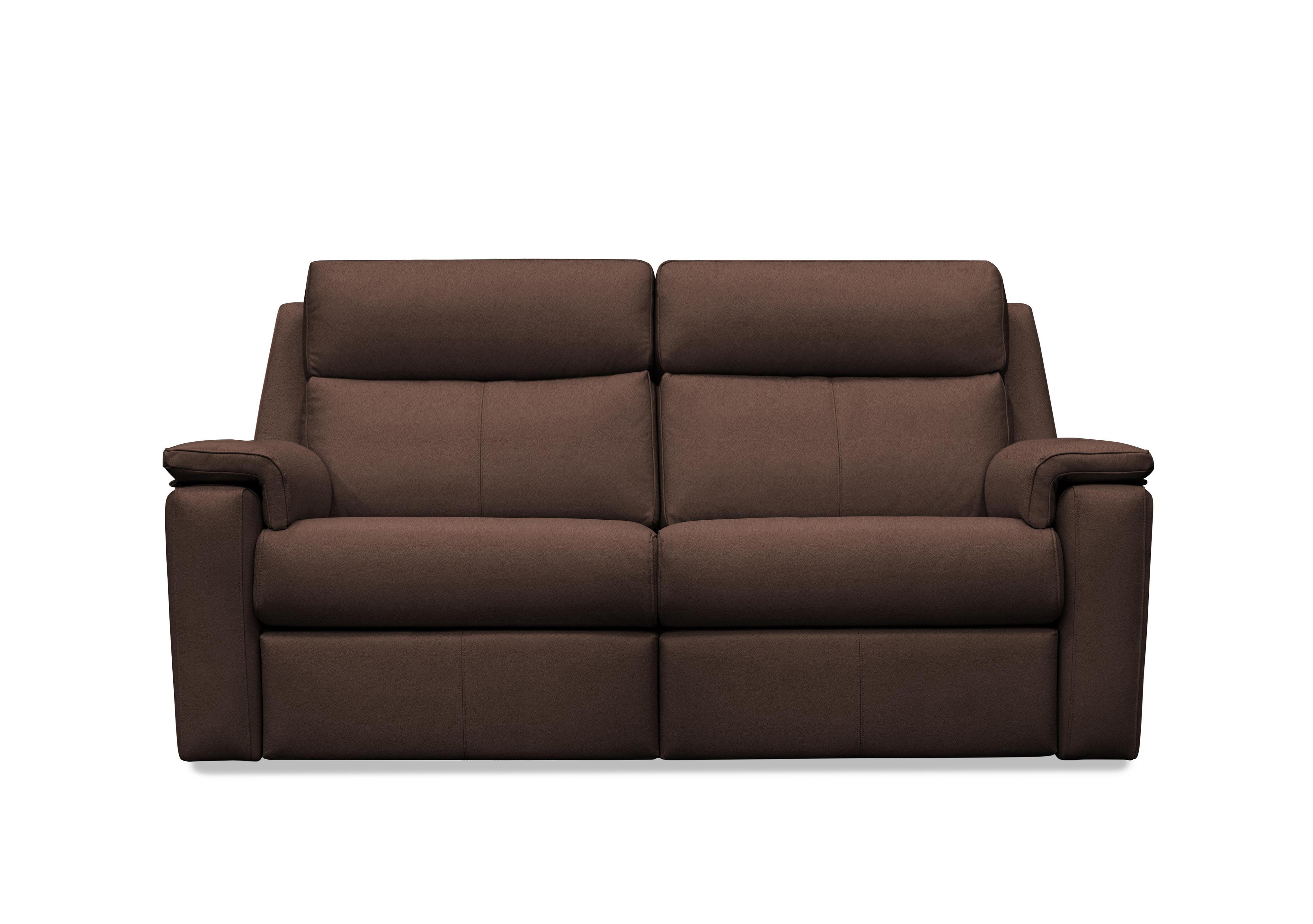 Thornbury 3 Seater Leather Sofa in P210 Capri Oak on Furniture Village