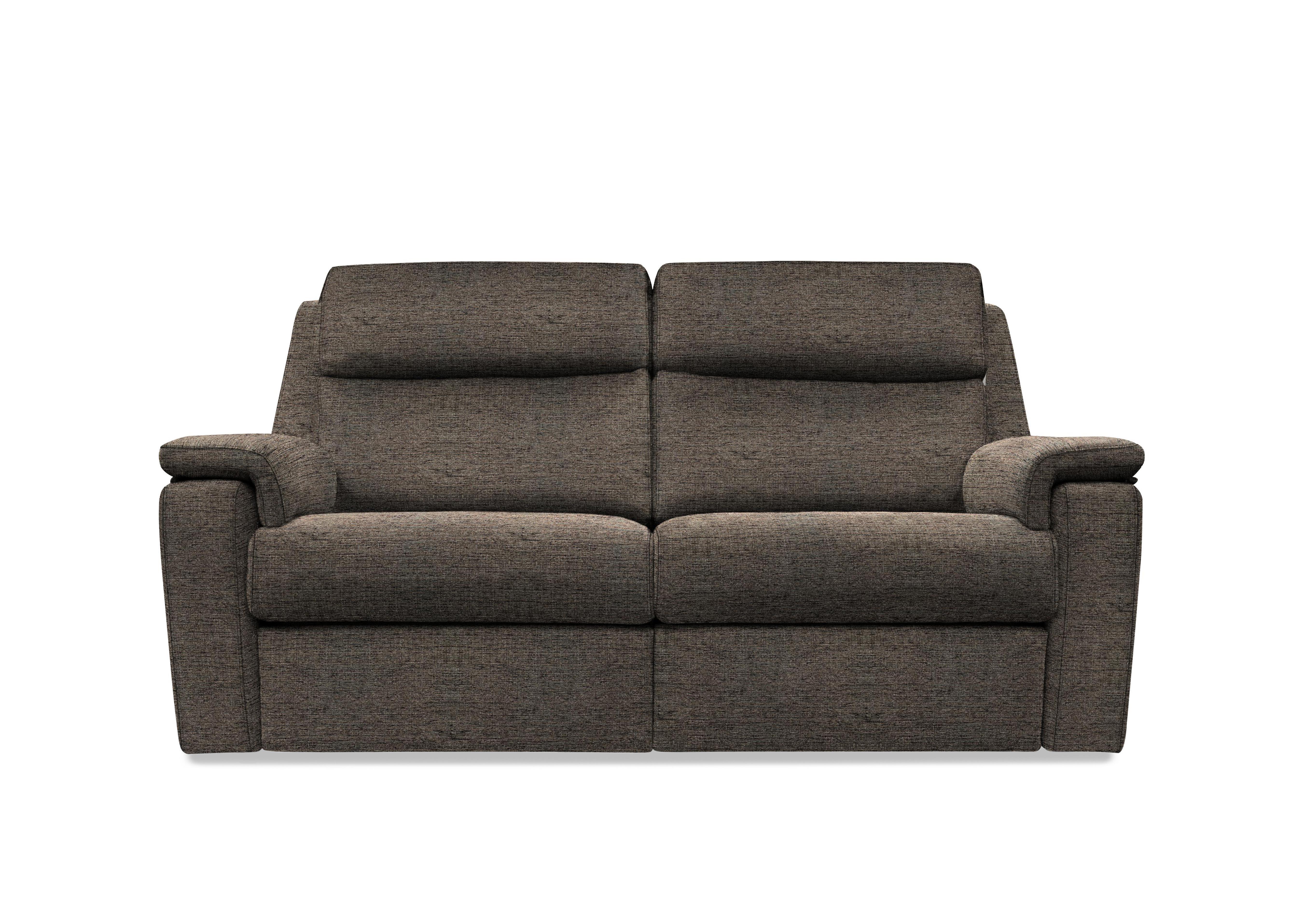 Thornbury 3 Seater Fabric Power Recliner Sofa with Power Headrests and Power Lumbar in A008 Yarn Slate on Furniture Village