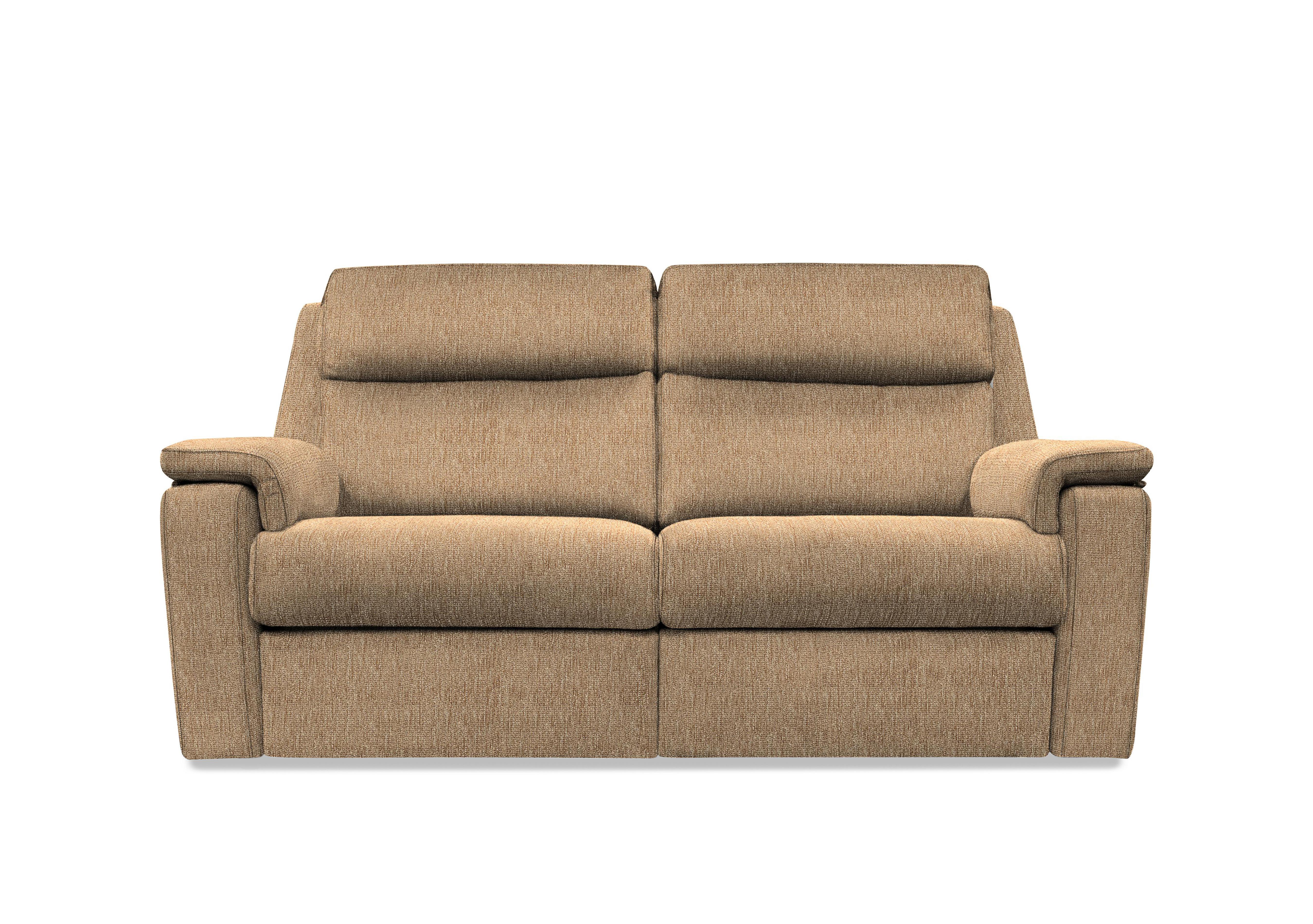 Thornbury 3 Seater Fabric Power Recliner Sofa with Power Headrests and Power Lumbar in A070 Boucle Cocoa on Furniture Village