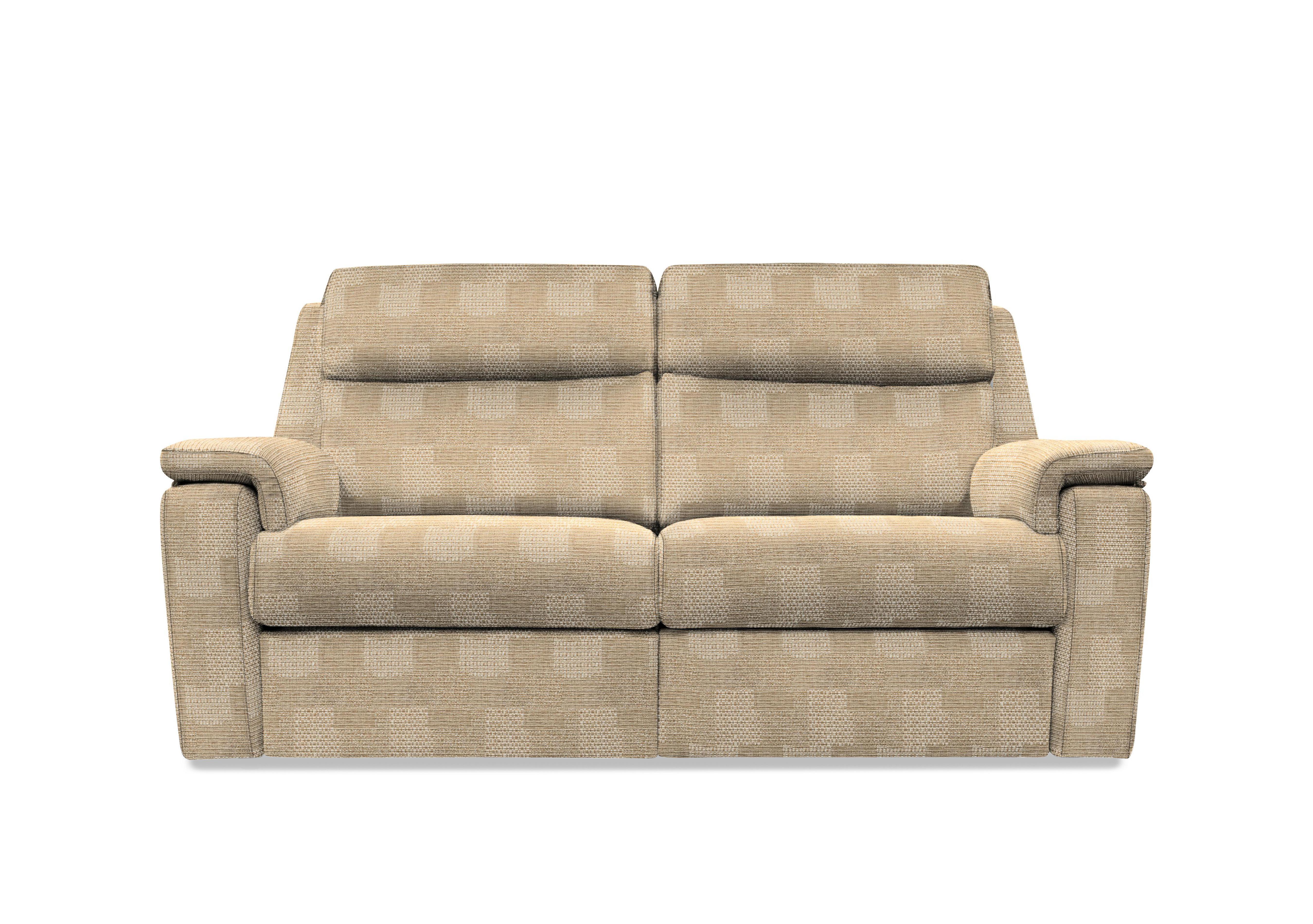 Thornbury 3 Seater Fabric Power Recliner Sofa with Power Headrests and Power Lumbar in A800 Faro Sand on Furniture Village