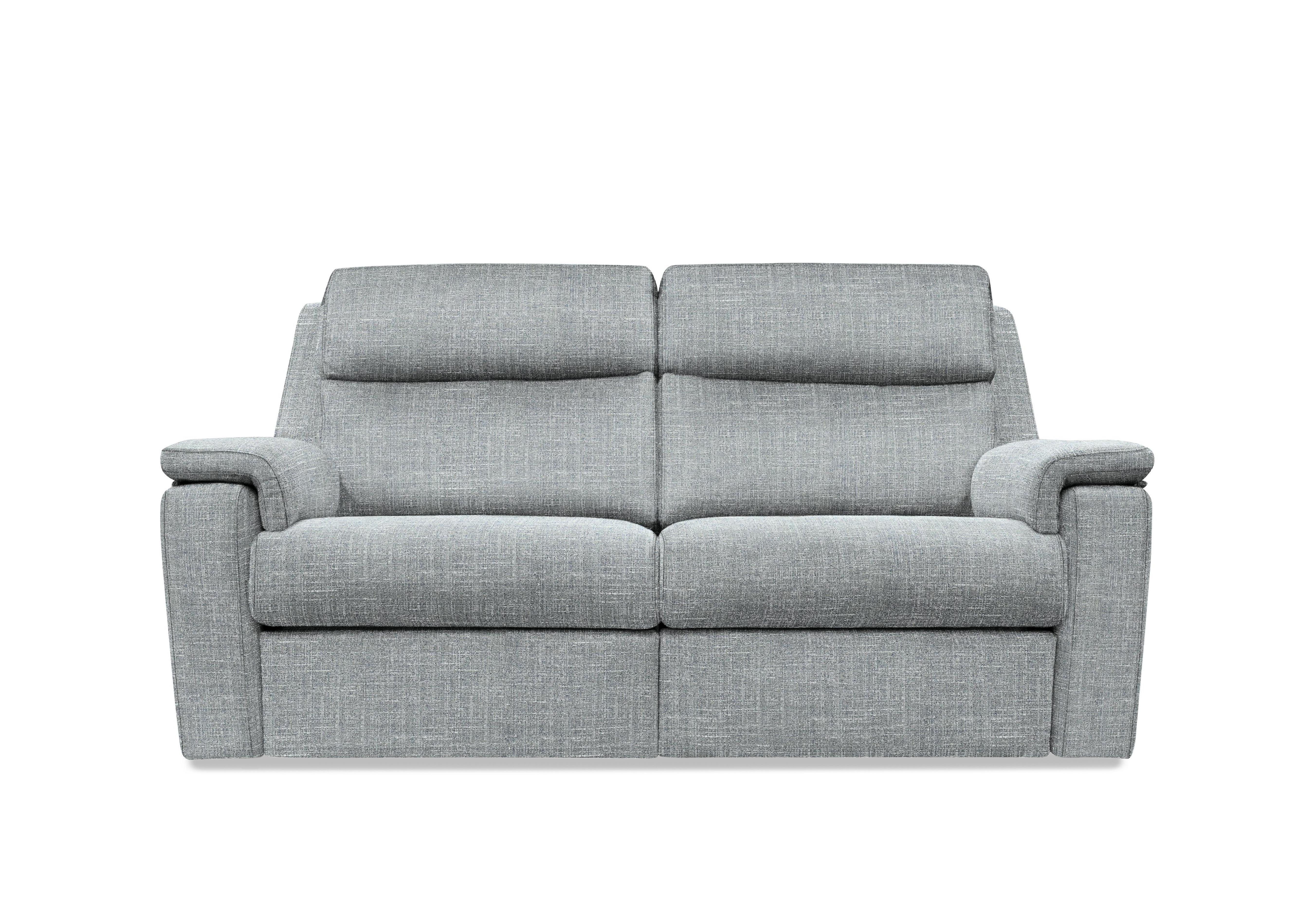 Thornbury 3 Seater Fabric Power Recliner Sofa with Power Headrests and Power Lumbar in B932 Beach Duck Egg on Furniture Village