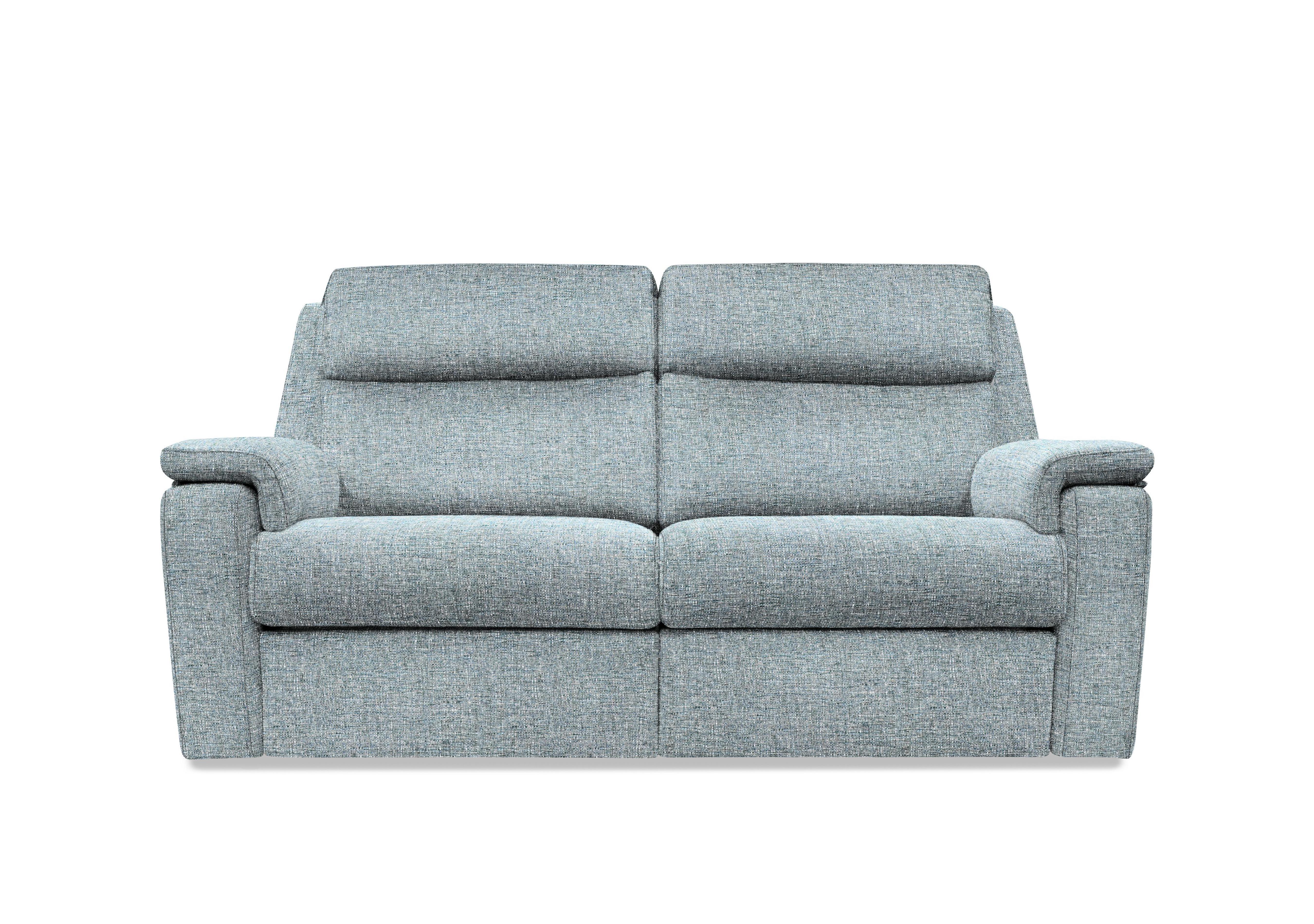 Thornbury 3 Seater Fabric Power Recliner Sofa with Power Headrests and Power Lumbar in B974 Arola Sky on Furniture Village