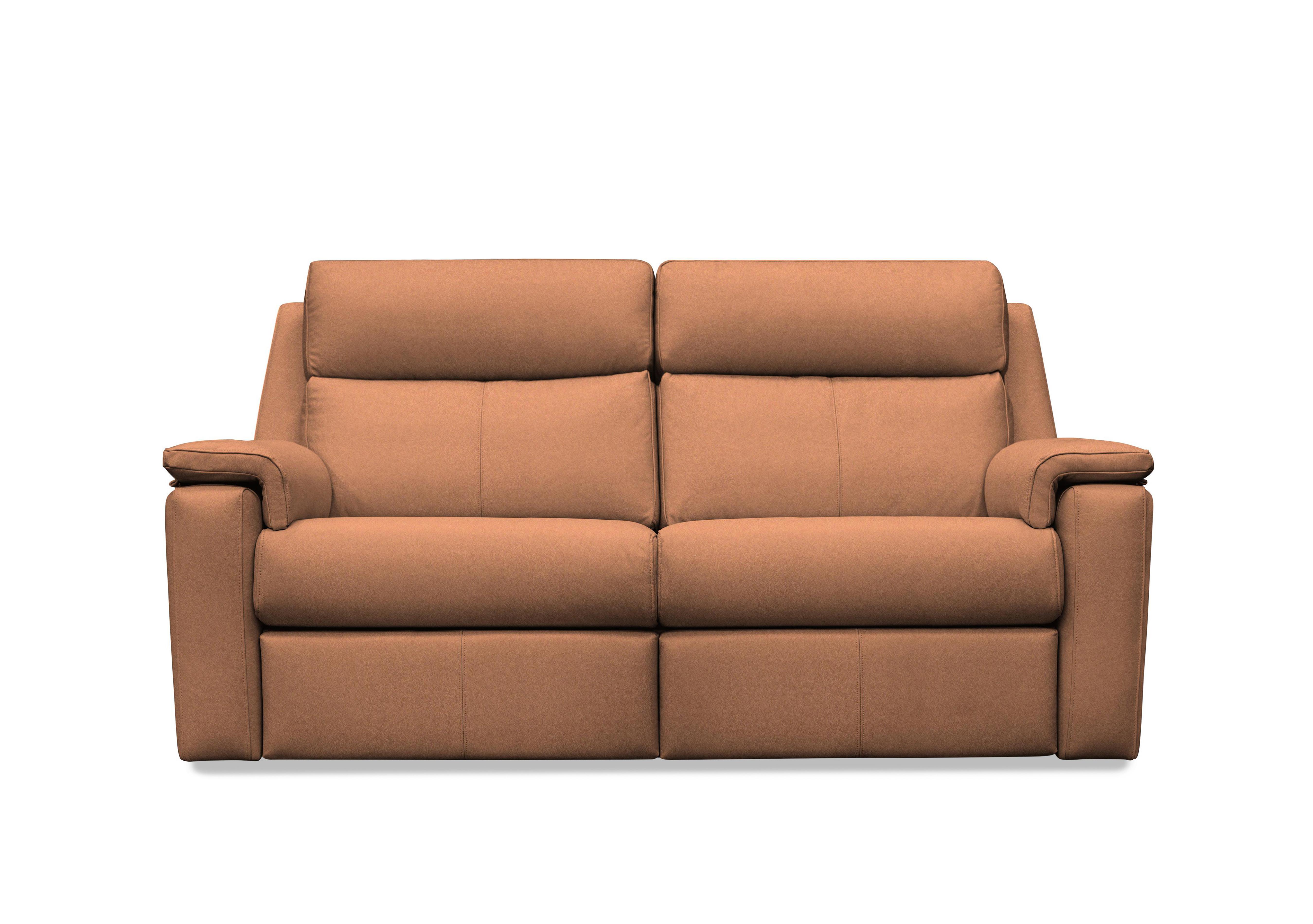 Thornbury 3 Seater Leather Power Recliner Sofa with Power Headrests and Power Lumbar in N001 Texas Tan on Furniture Village