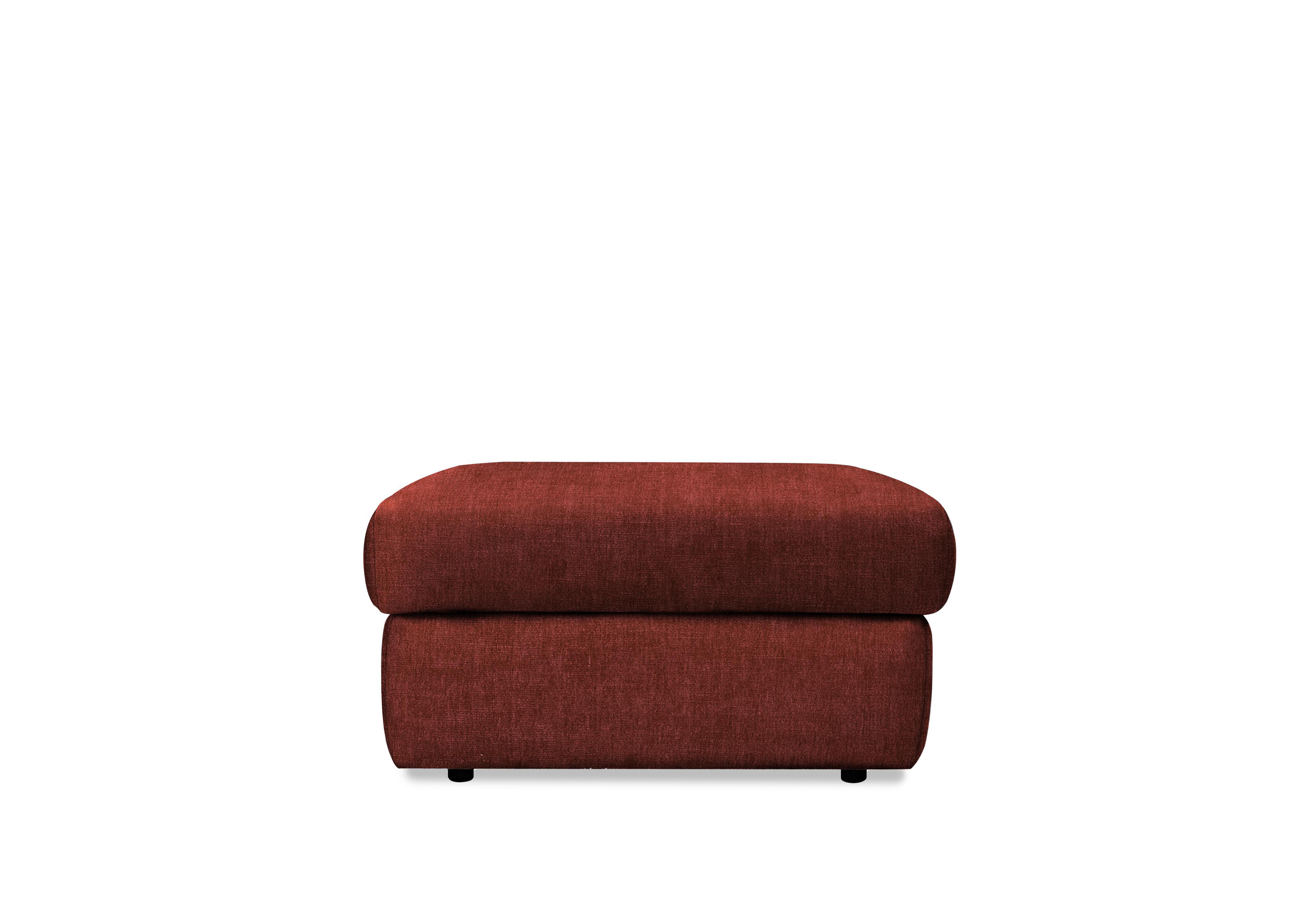 Thornbury Fabric Footstool in B148 Manhattan Burgundy on Furniture Village