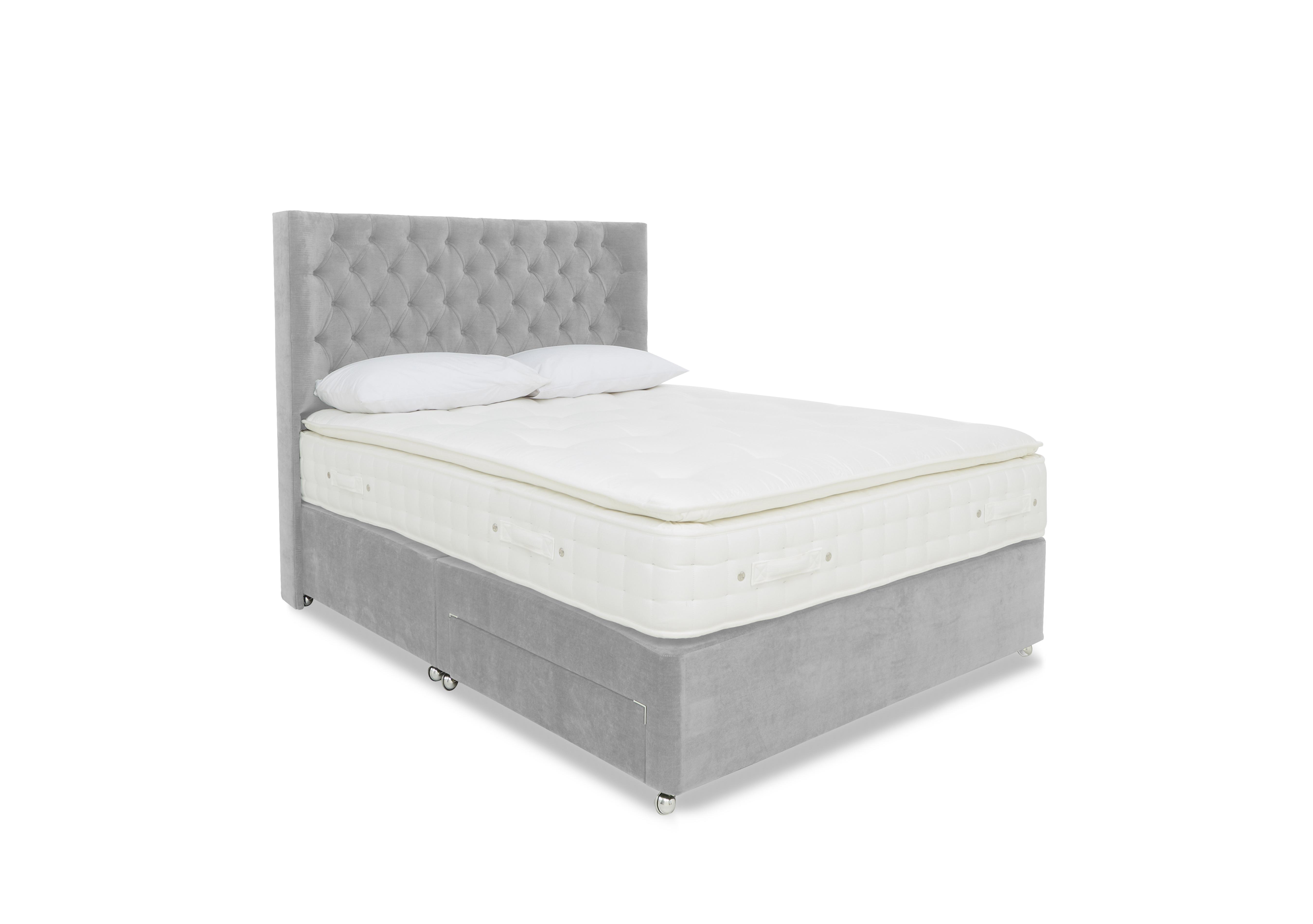 Sanctum Nature 2000 Pillowtop Divan Set in Aston Silver on Furniture Village