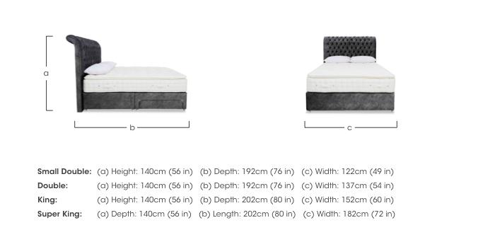 Sanctum Nature 2000 Pillowtop 2 Drawer Divan Set with Johnstone Headboard in  on Furniture Village