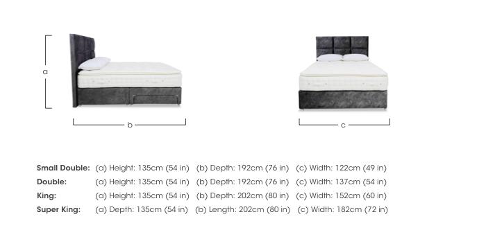 Sanctum Nature 2000 Pillowtop 2 Drawer Divan Set with Fytche Headboard in  on Furniture Village