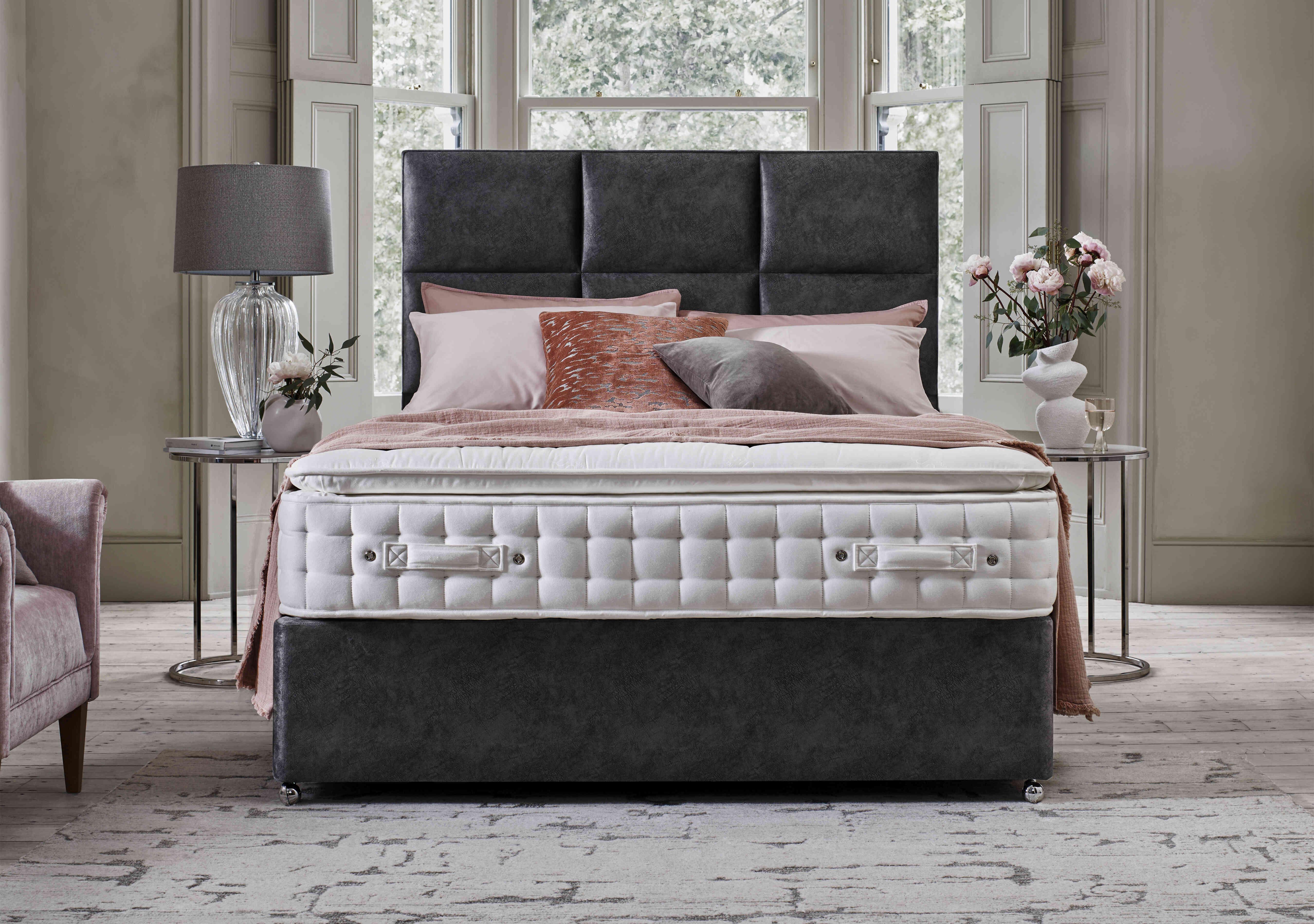 Sanctum Nature 2000 Pillowtop 2 Drawer Divan Set with Fytche Headboard in  on Furniture Village