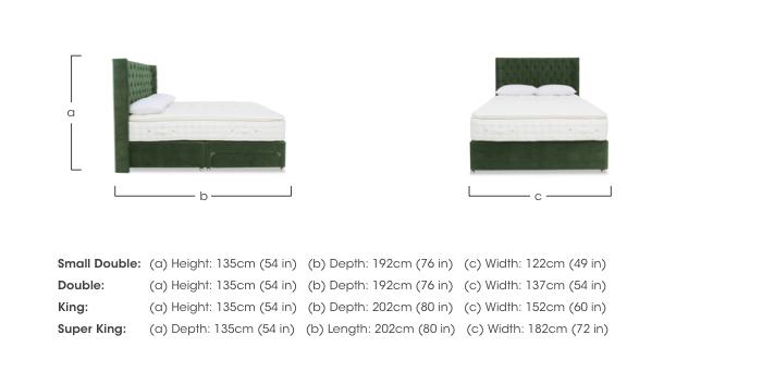 Sanctum Nature 2000 Pillowtop 2 Drawer Divan Set with Harding Headboard in  on Furniture Village
