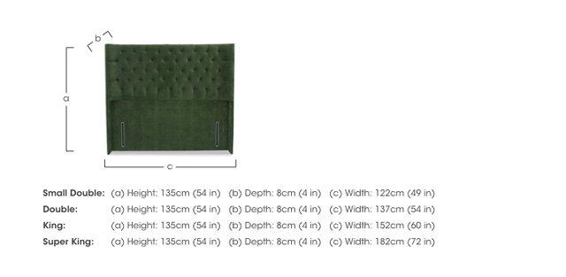 Harding Floor Standing Headboard in  on Furniture Village