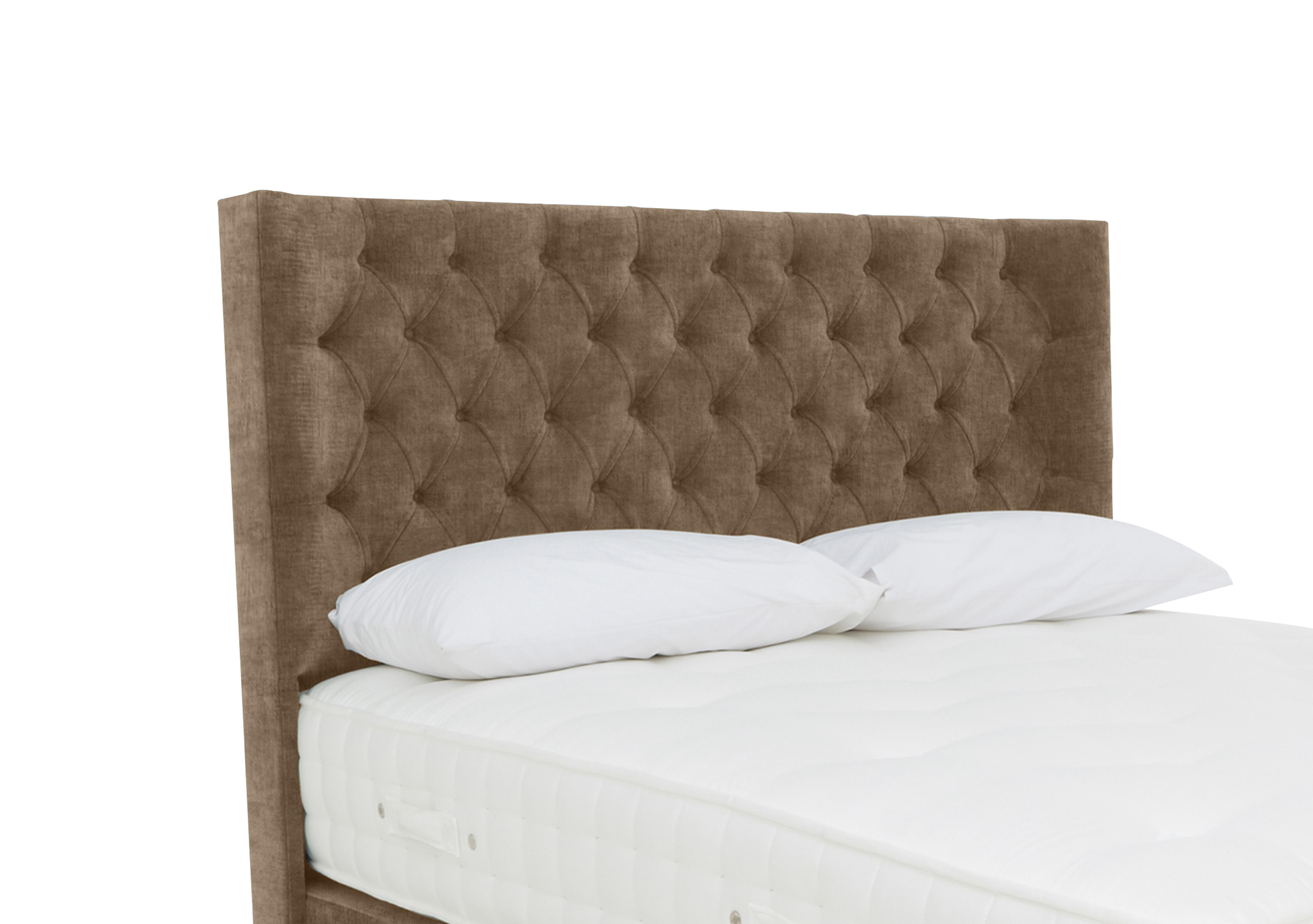 Harding Floor Standing Headboard in Lace Caramel on Furniture Village