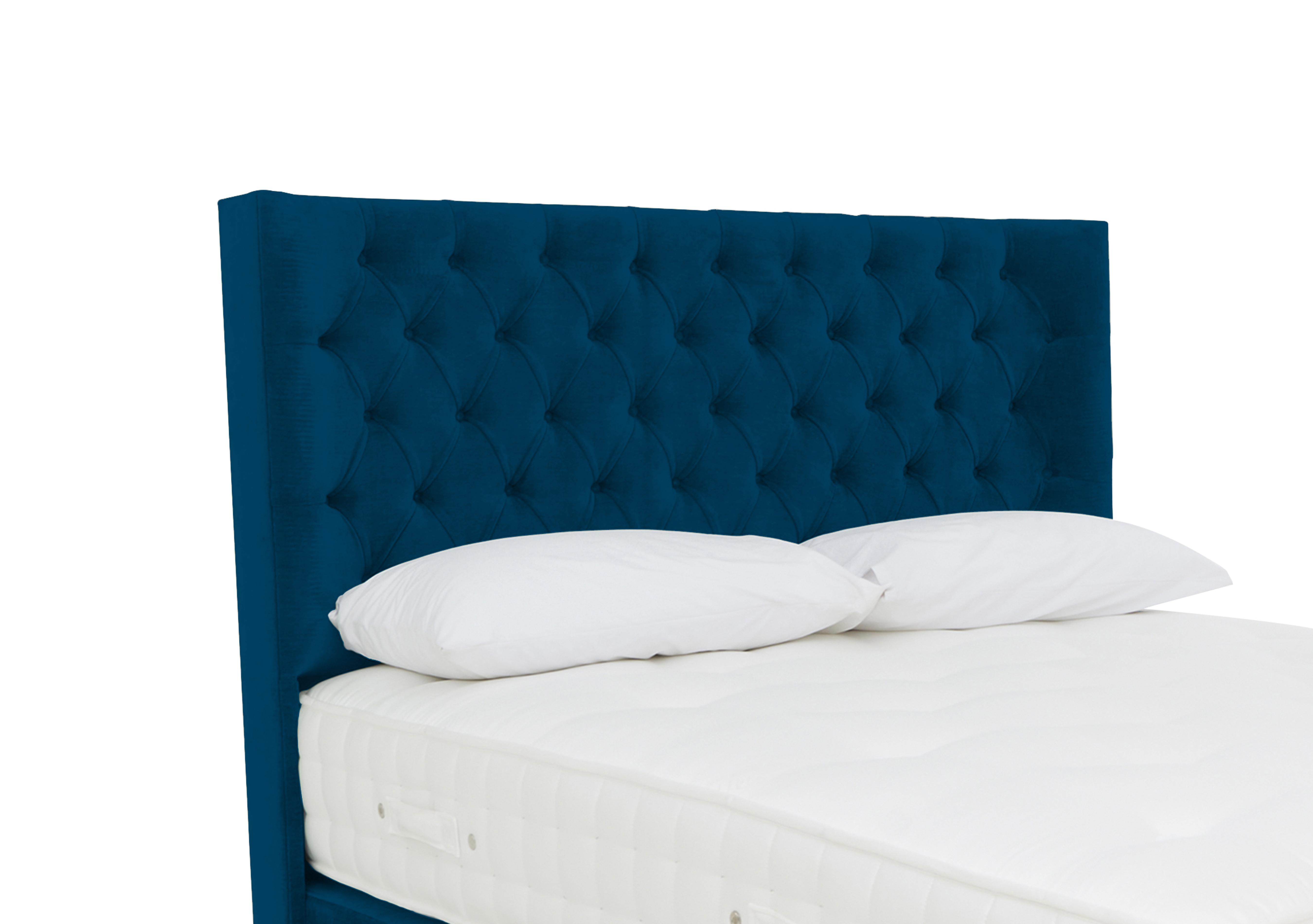 Harding Floor Standing Headboard in Plush Pacific on Furniture Village