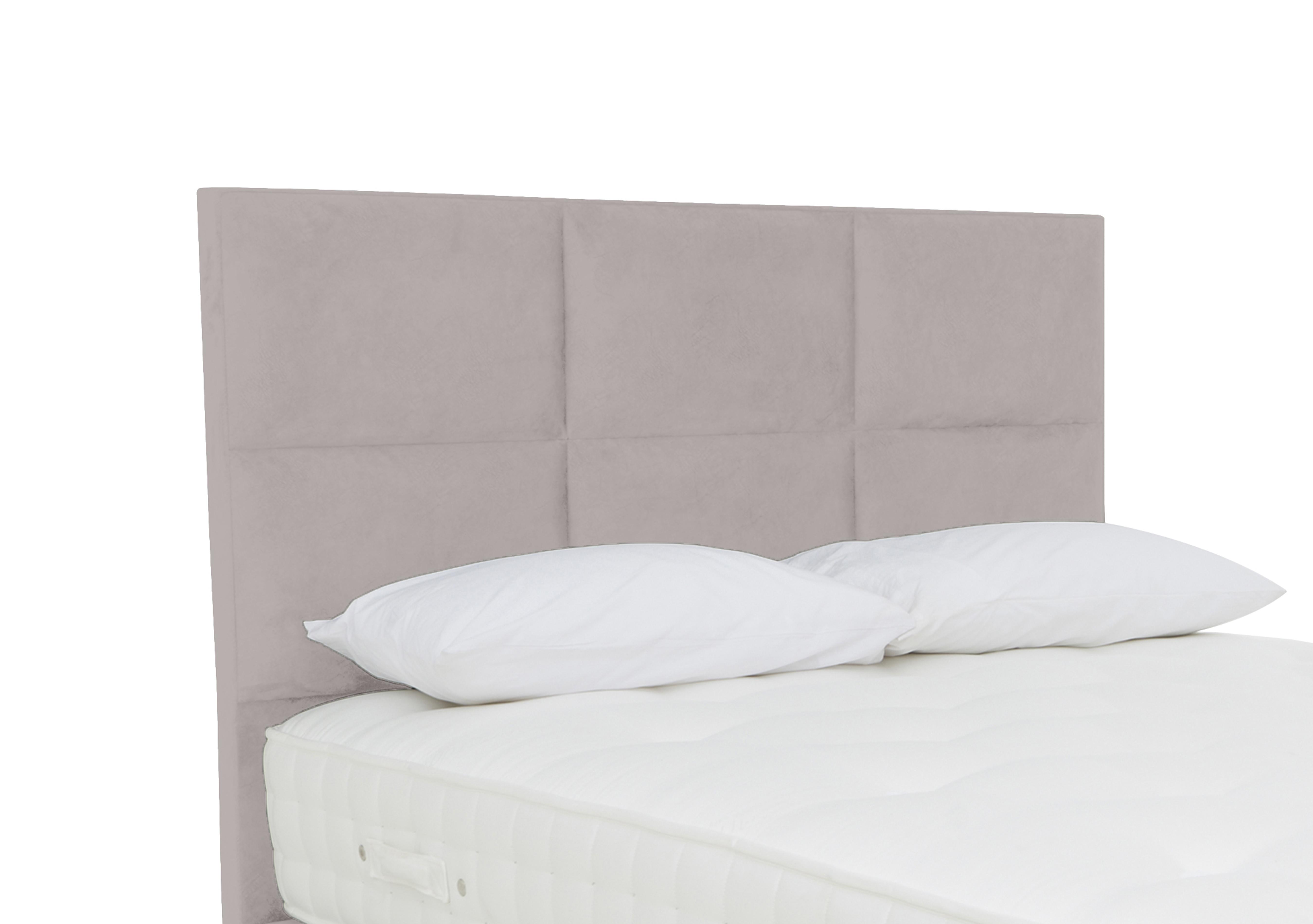 Fytche Floor Standing Headboard in Plush Argent on Furniture Village