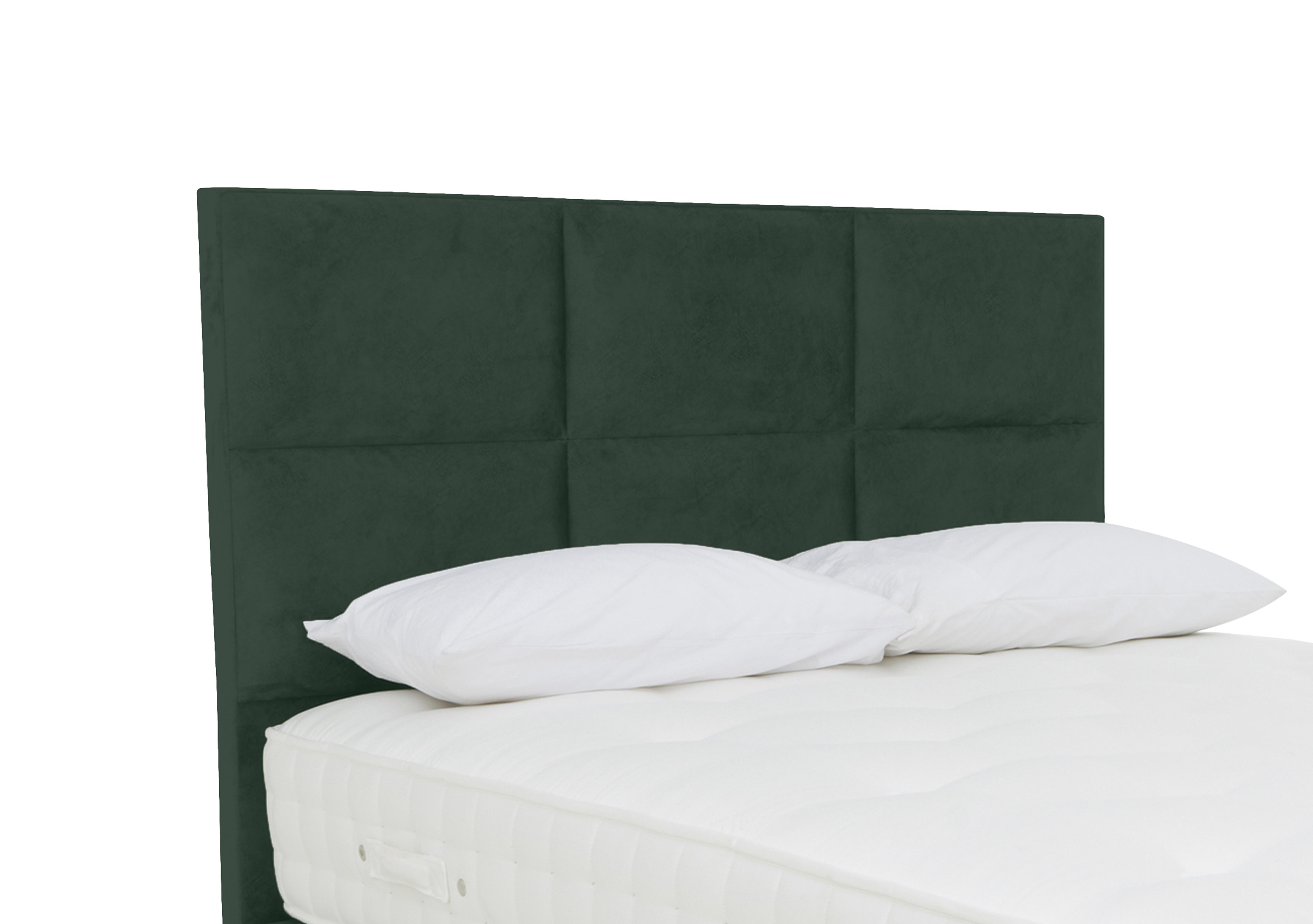 Fytche Floor Standing Headboard in Plush Emerald on Furniture Village
