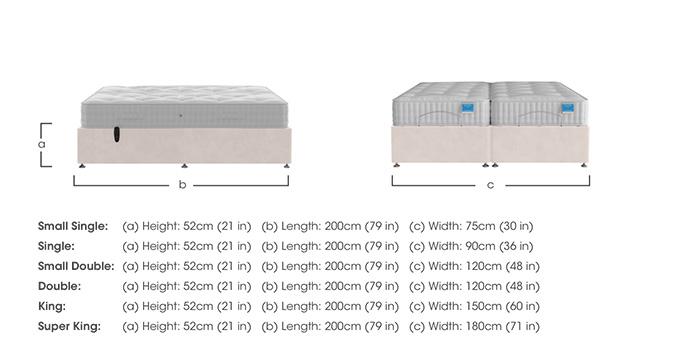 Adjustable Divan Base in  on Furniture Village