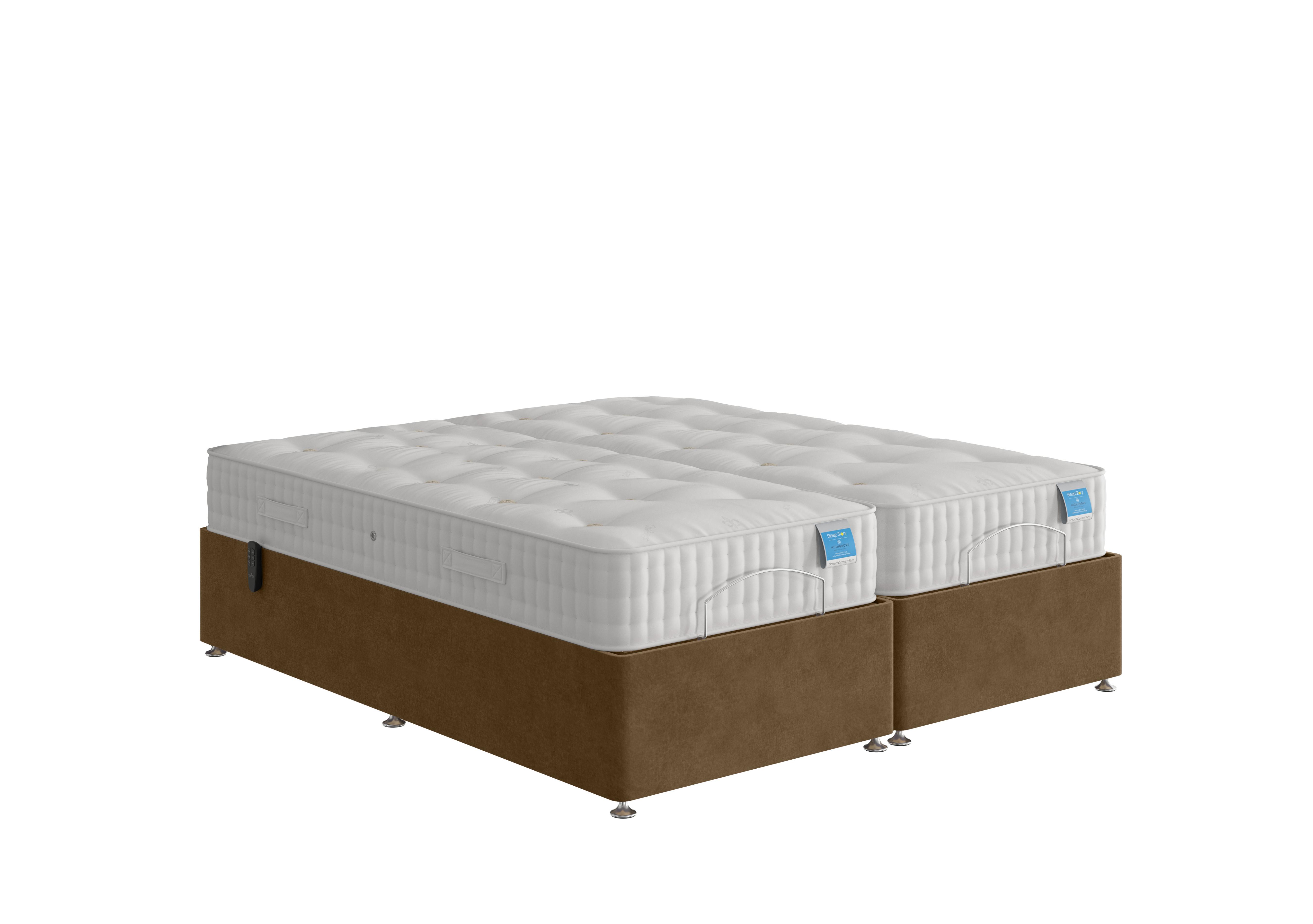 Adjustable Divan Base in Milan Mocha on Furniture Village