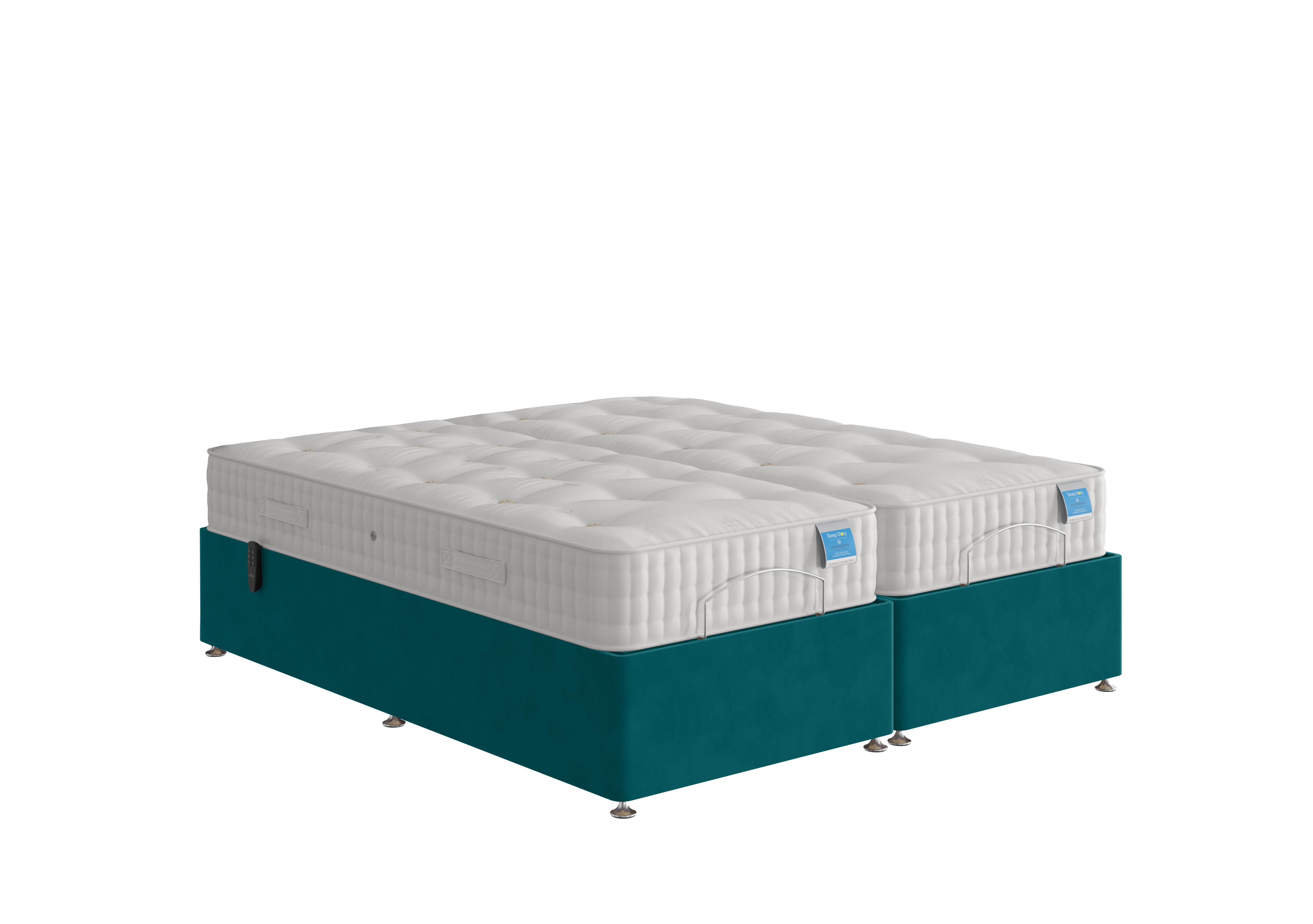 Adjustable Divan Base in Plush Atlantic on Furniture Village