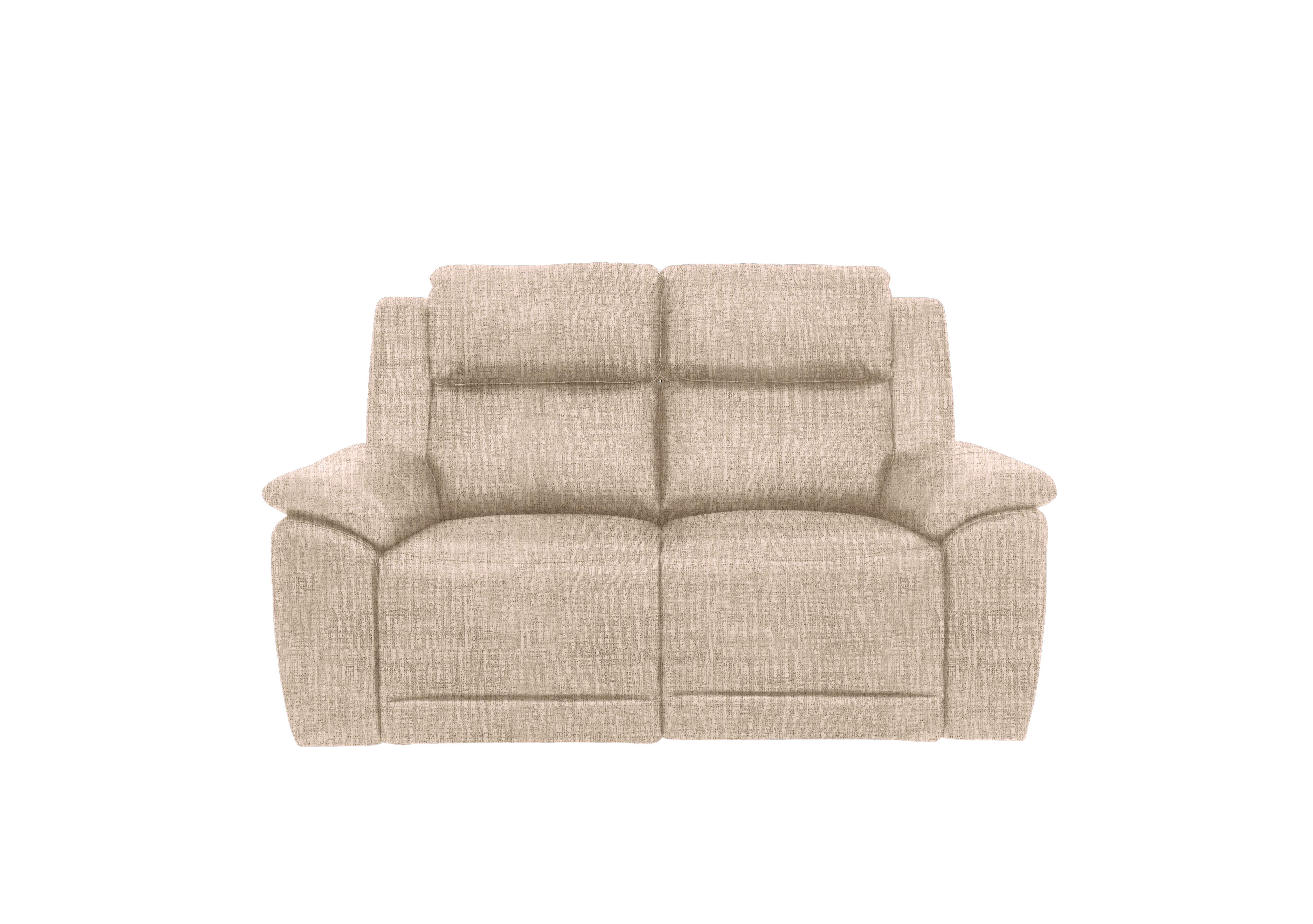 Utah 2 Seater Fabric Power Recliner Sofa with Power Headrests and Power Lumbar in Oatmeal We-0101 on Furniture Village