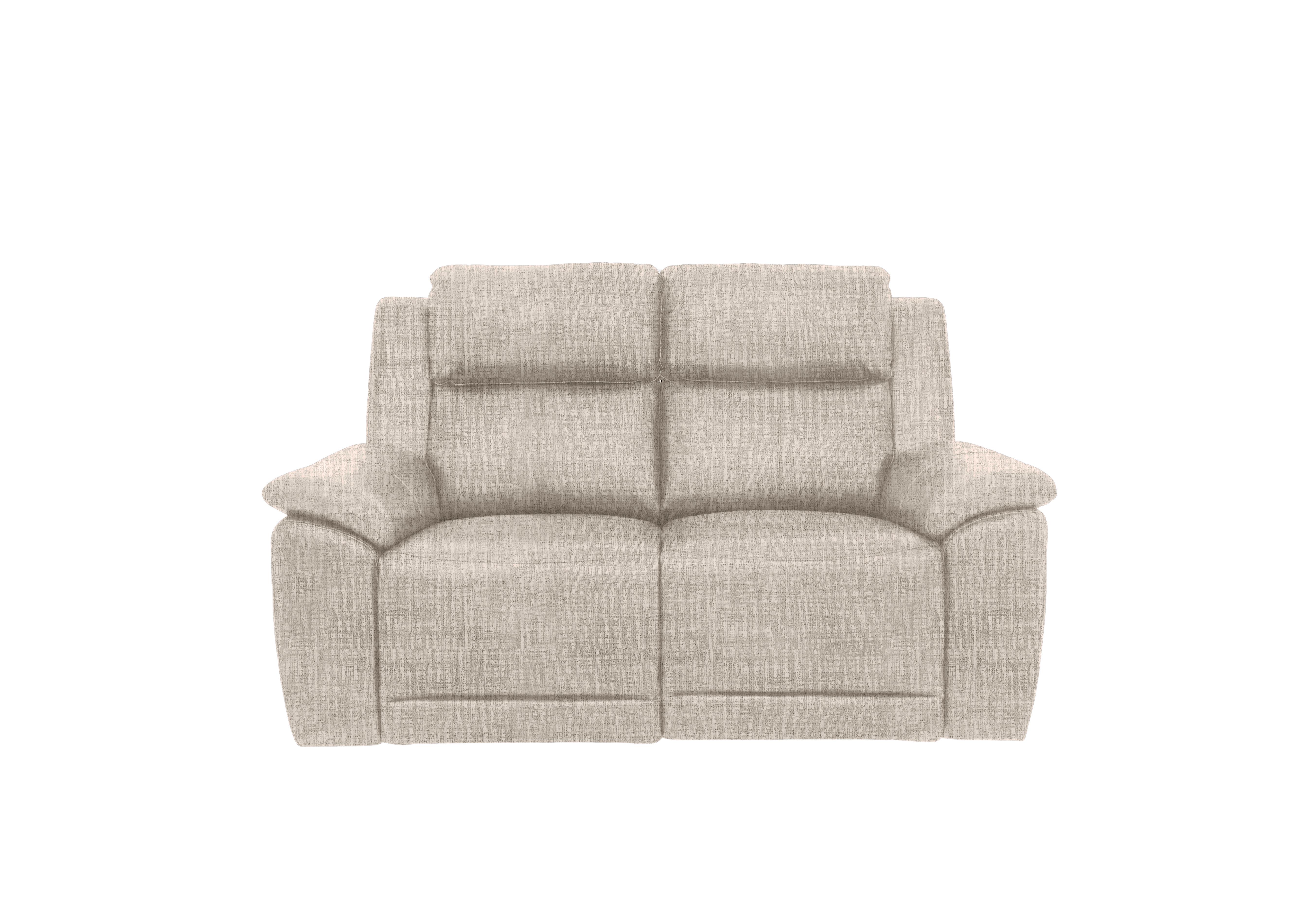 Utah 2 Seater Fabric Power Recliner Sofa with Power Headrests and Power Lumbar in Stone We-0102 on Furniture Village