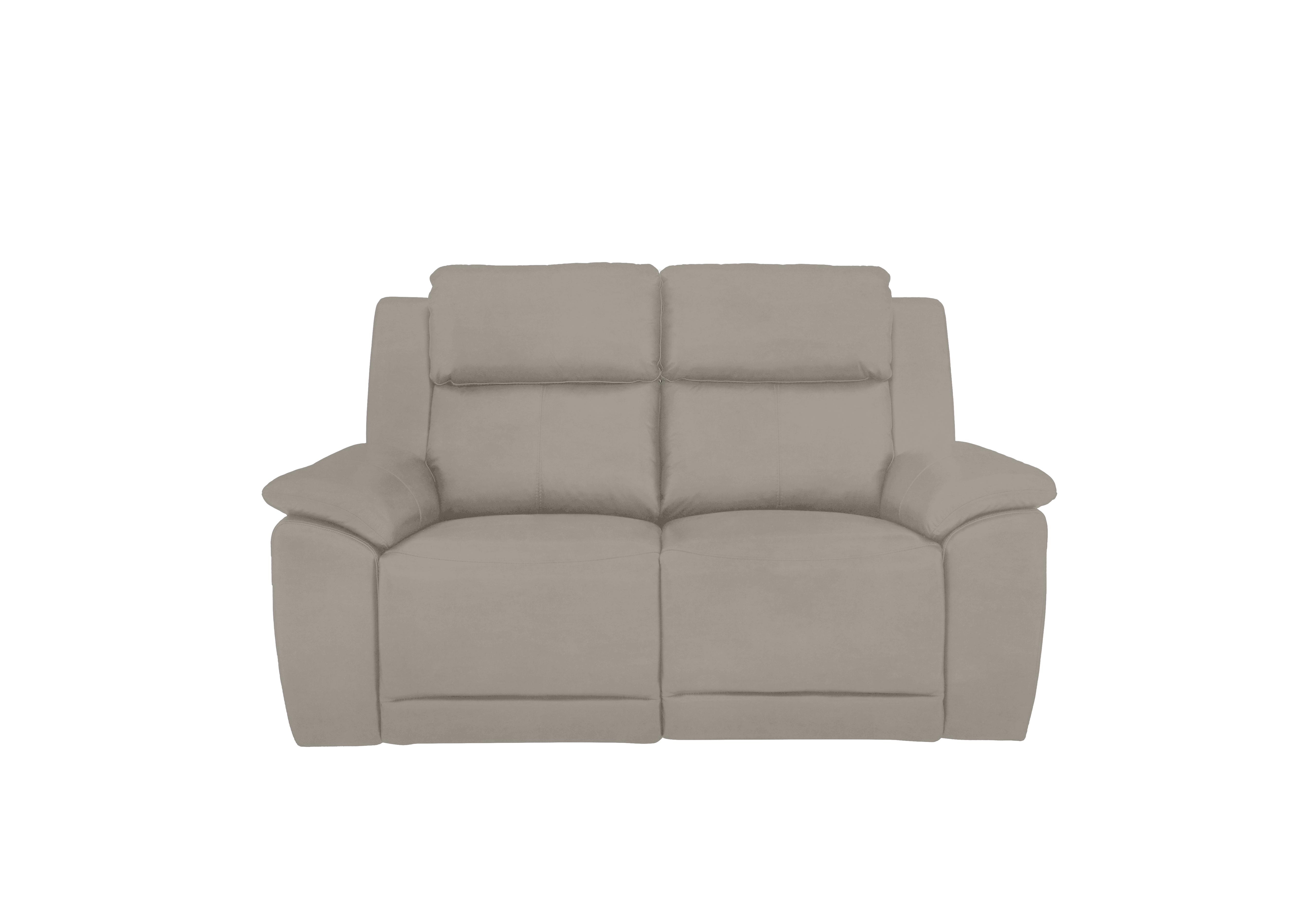 Utah 2 Seater Fabric Power Recliner Sofa with Power Headrests and Power Lumbar in Velvet Sand Vv-0303 on Furniture Village