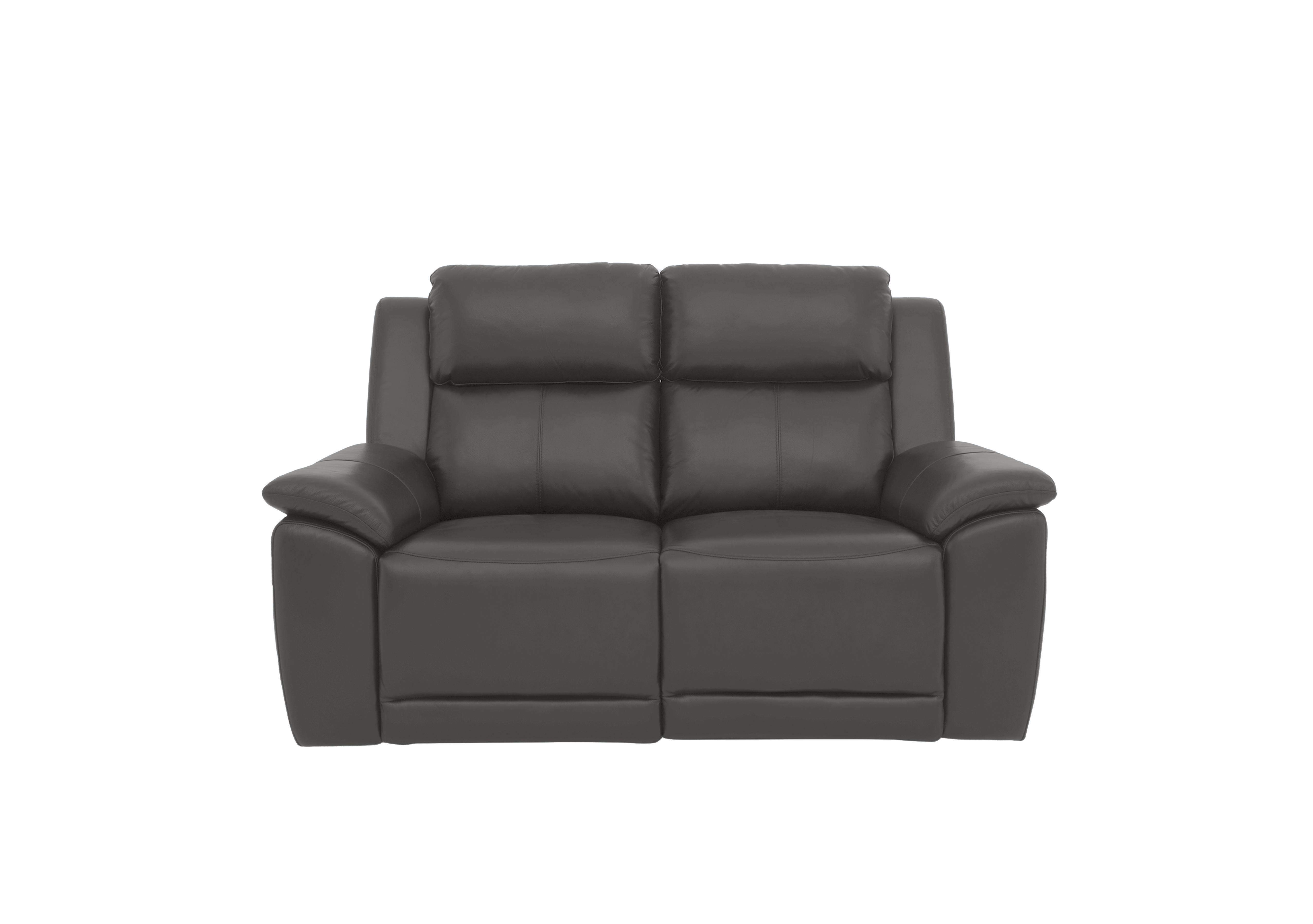 Utah 2 Seater Leather Power Recliner Sofa with Power Headrests and Power Lumbar in Grey Le-9308 on Furniture Village
