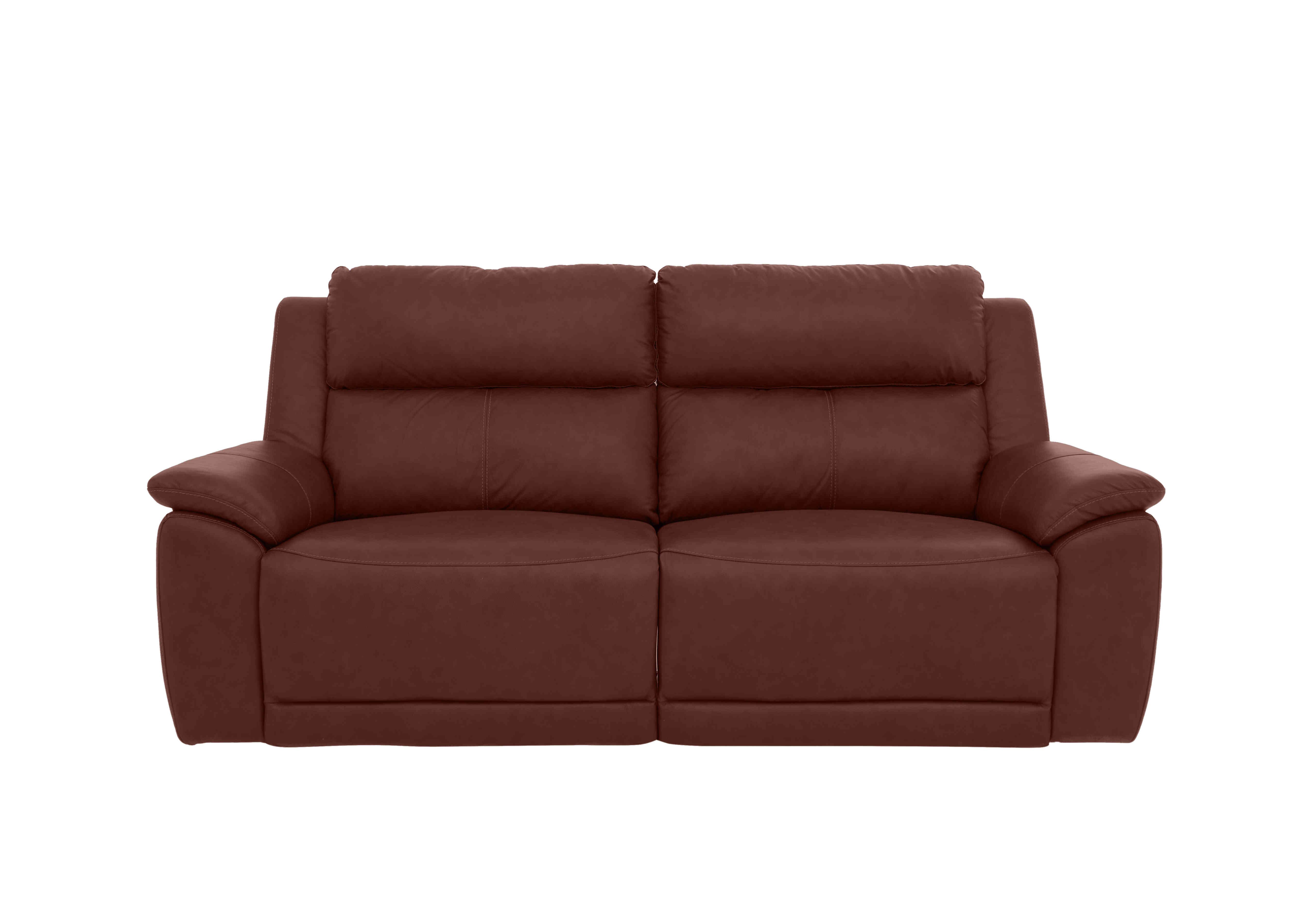Utah 3 Seater Leather Power Recliner Sofa with Power Headrests and Power Lumbar in Natural Redmaple La-4826 on Furniture Village