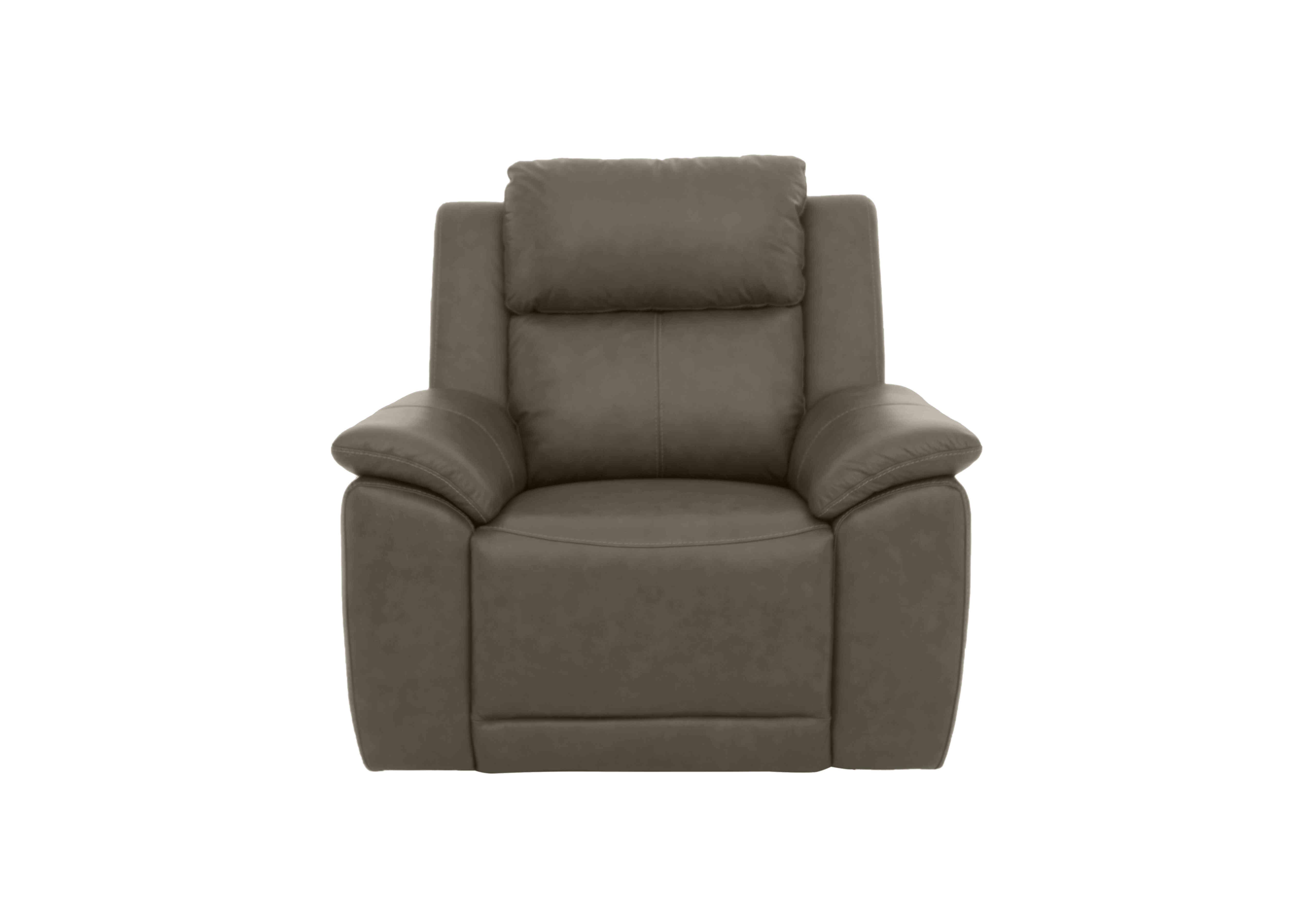 Utah Leather Power Recliner Chair with Power Headrest and Power Lumbar in Natural Olive La-4829 on Furniture Village