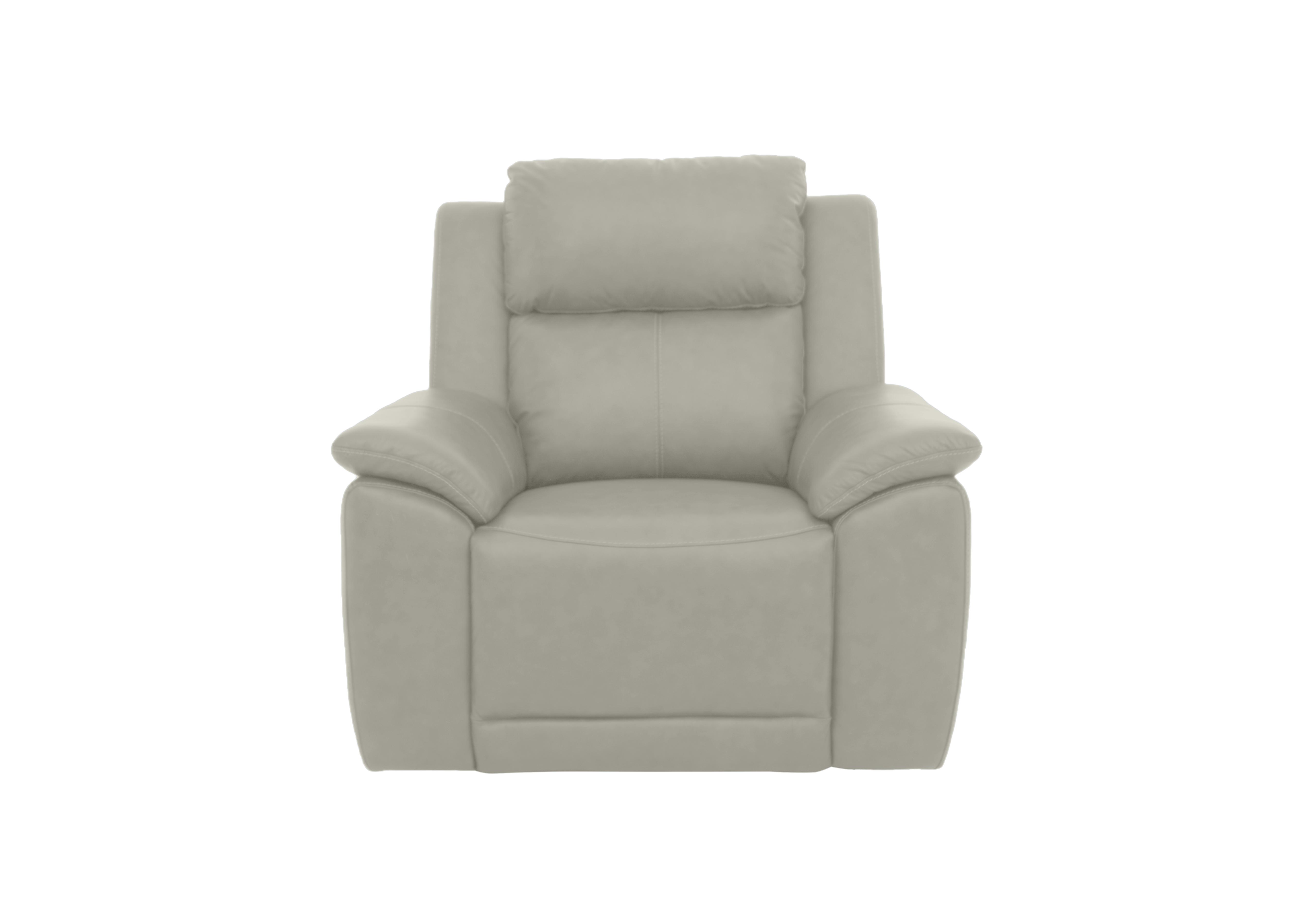 Utah Leather Power Recliner Chair with Power Headrest and Power Lumbar in Sand Le-9303 on Furniture Village