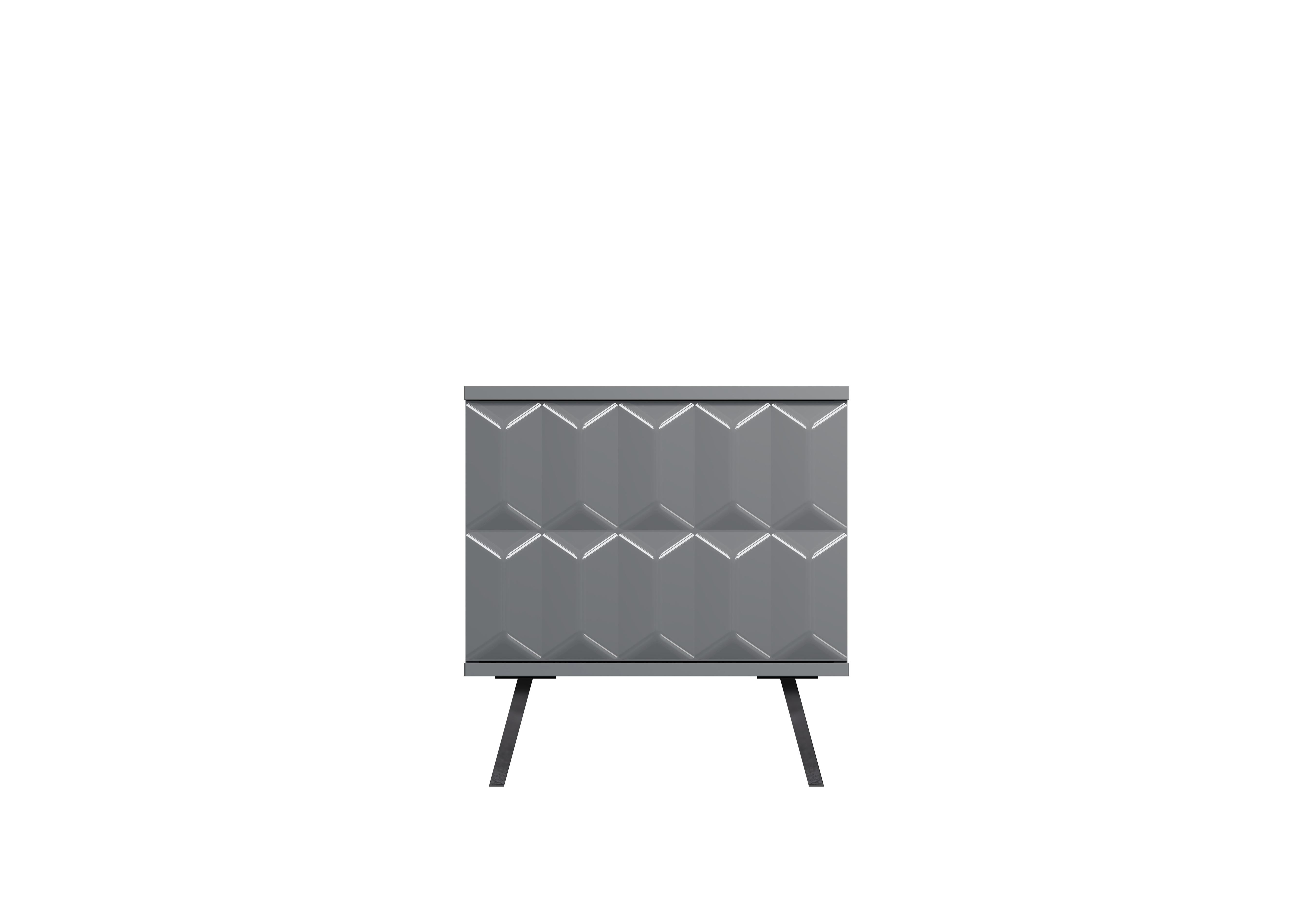 Alpha Lamp Table with SMART LED Lighting in Grey on Furniture Village