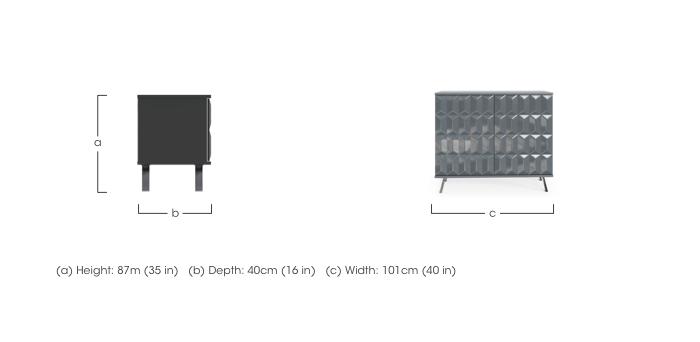 Alpha 2 Door Sideboard with SMART Lighting in  on Furniture Village