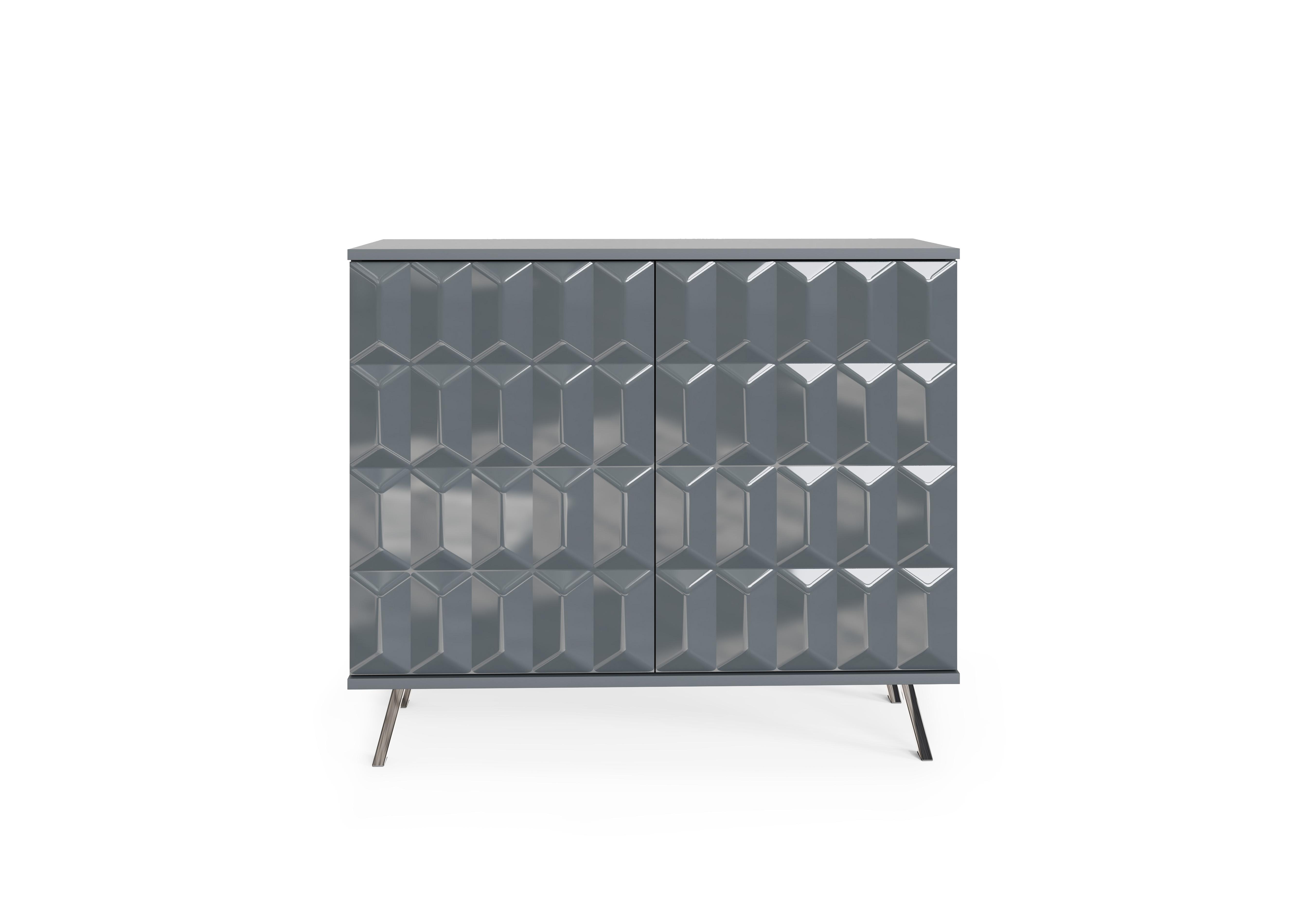 Alpha 2 Door Sideboard with SMART Lighting in Grey on Furniture Village