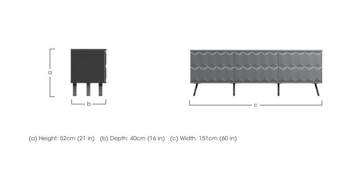 Alpha TV Unit with SMART LED Lighting in  on Furniture Village