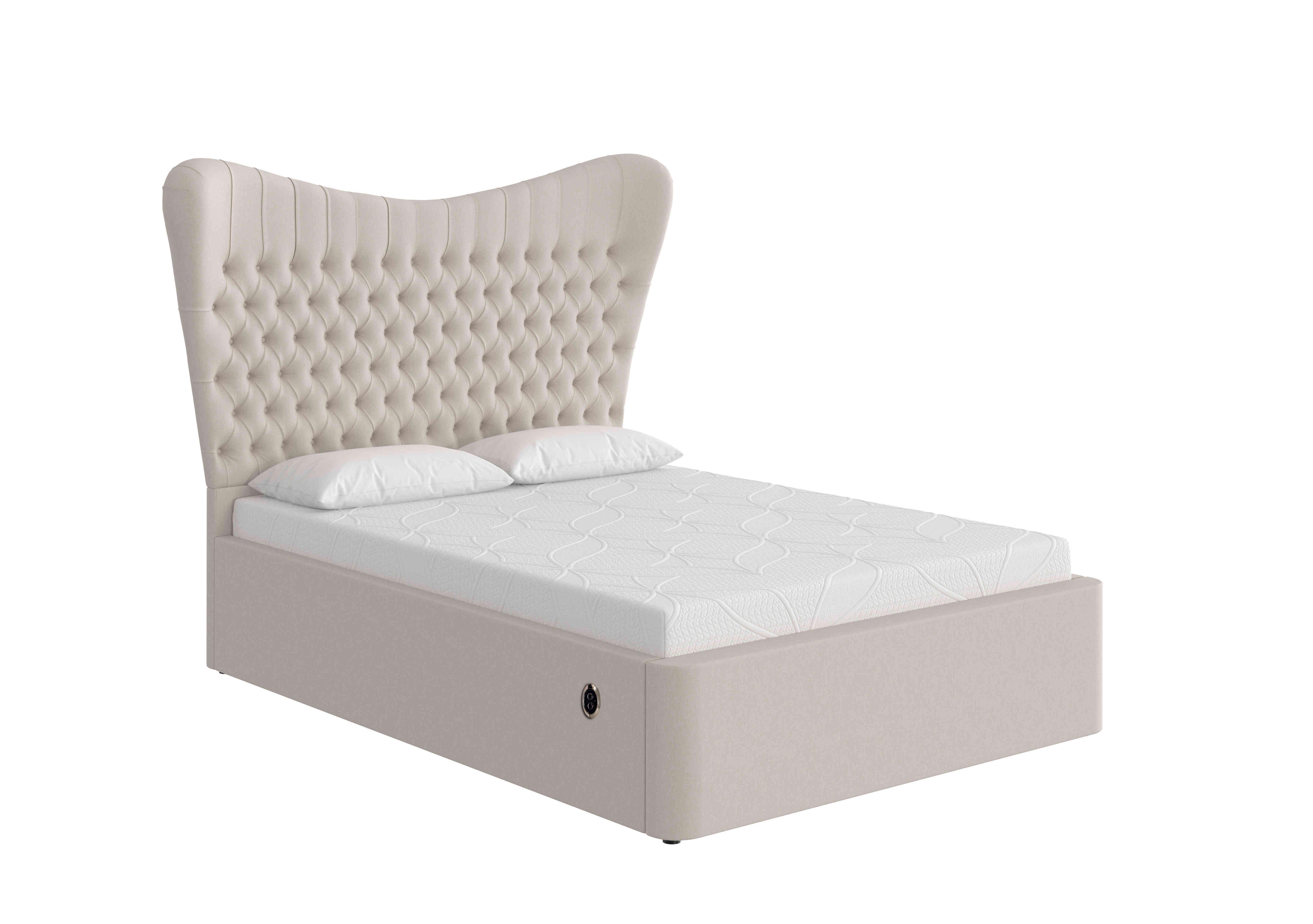 Caesar Electric Ottoman Bed Frame in Linnet Clay on Furniture Village