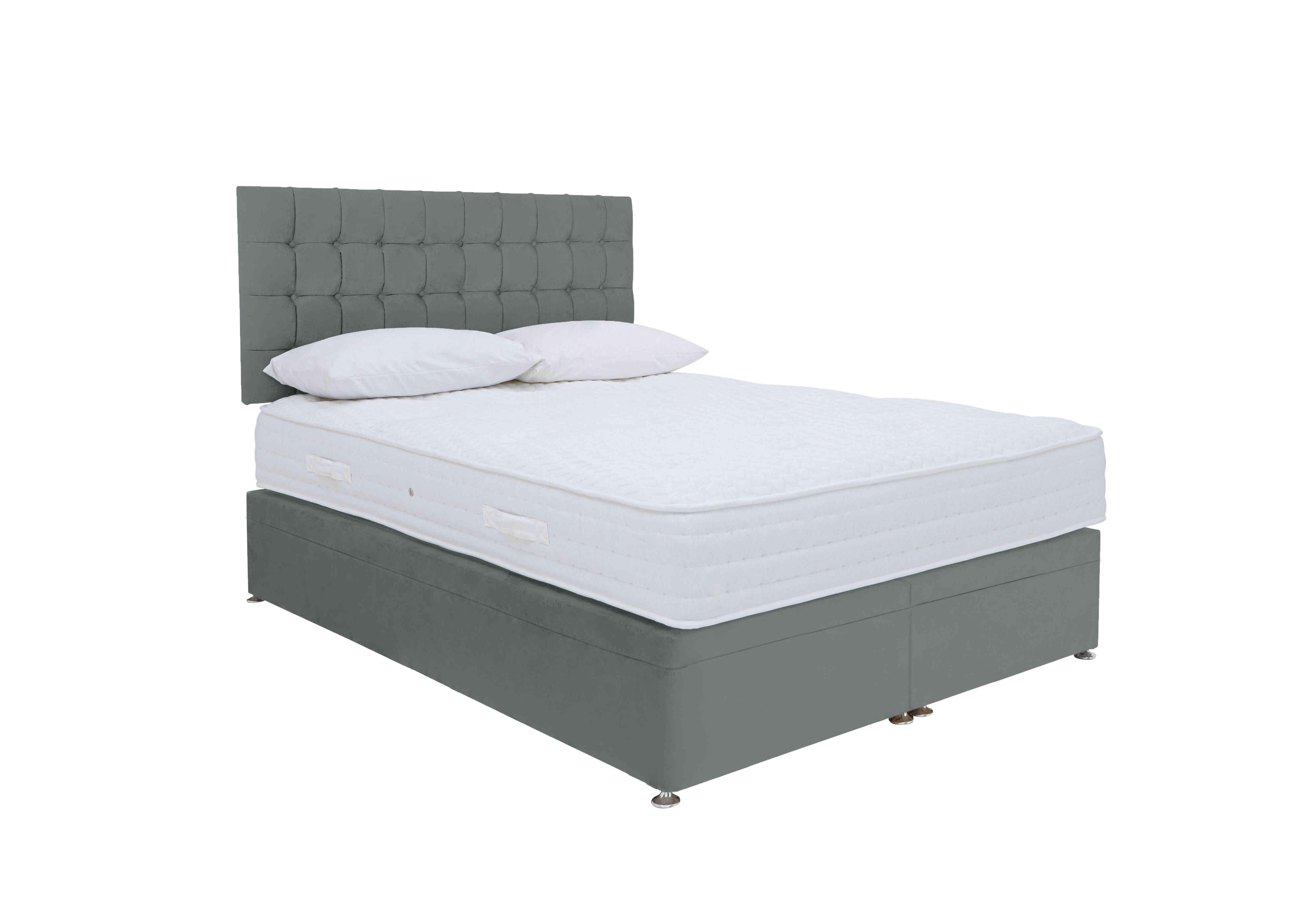 Ergo 1000 Power Ottoman Divan Set in Plush Arctic Grey on Furniture Village