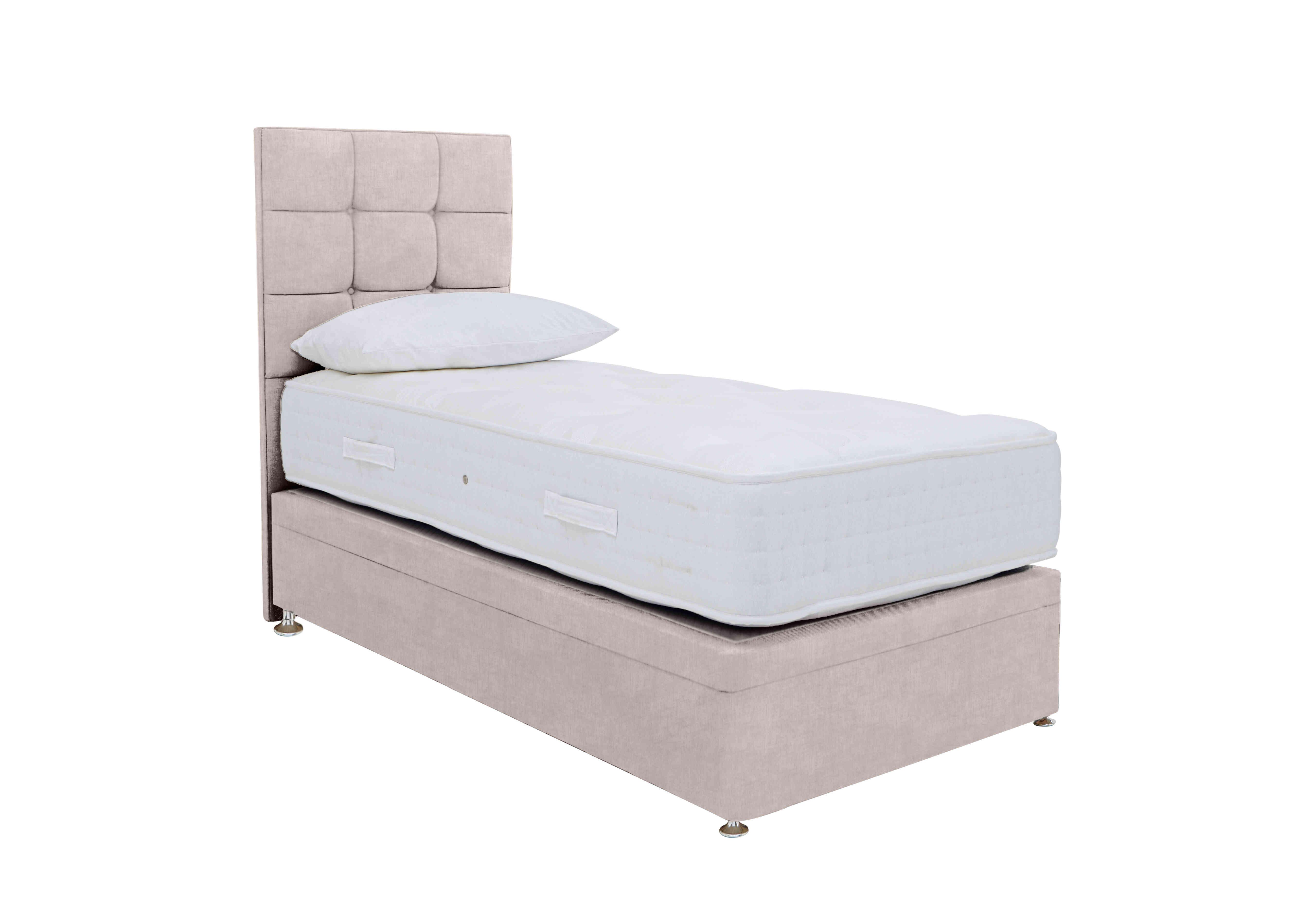 Firm Sleep 1500 Power Ottoman Divan Set in Lace Ivory on Furniture Village