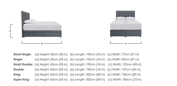 Luxury 2000 Power Ottoman Divan Set in  on Furniture Village