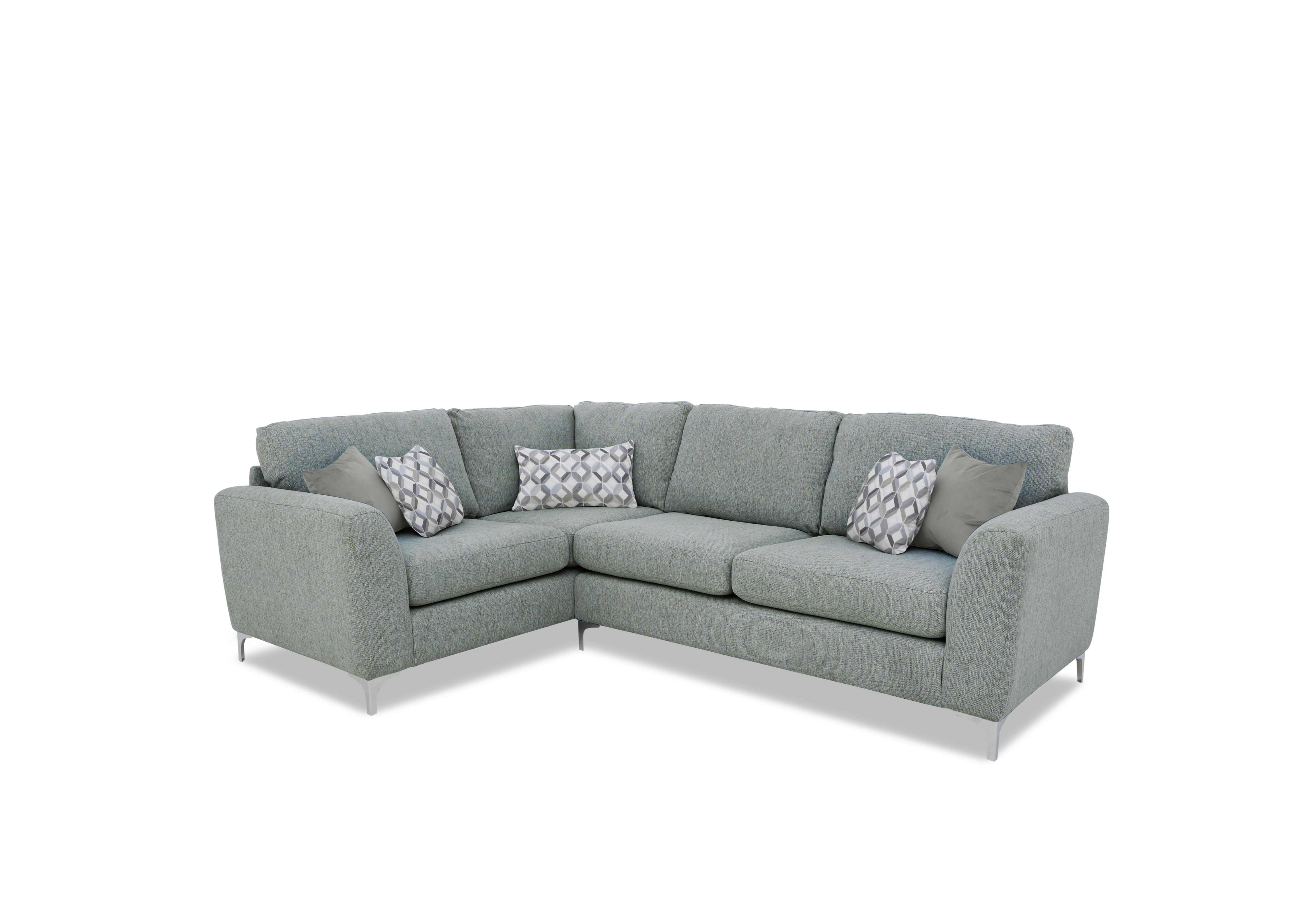 Pippa Fabric Small Corner Sofa in Blue Ebony Ch Ft on Furniture Village