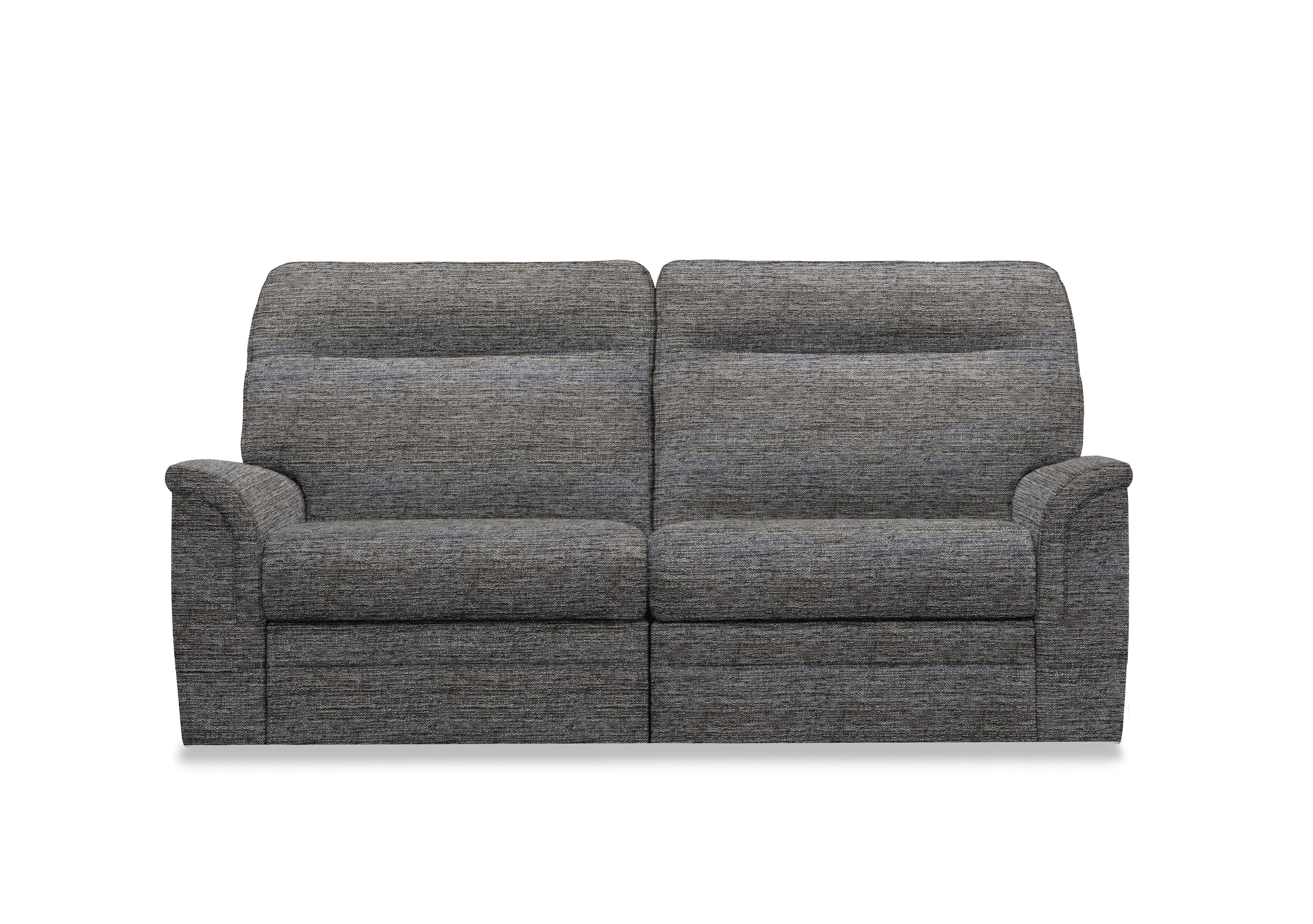 Hudson 23 Large 2 Seater Fabric Power Recliner Sofa with Power Headrests and Power Lumbar in Caledonian Grey 001300-0092 on Furniture Village