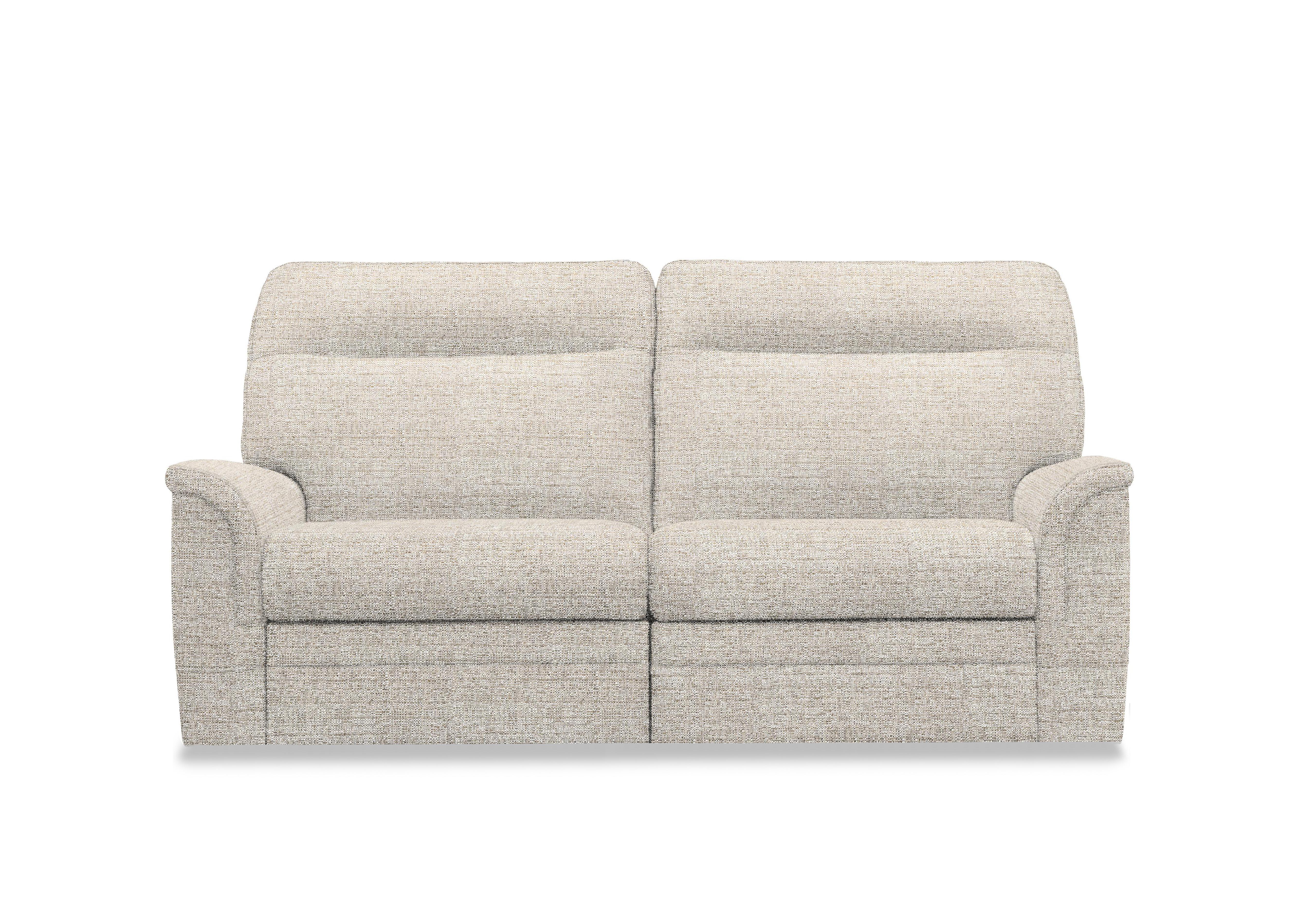 Hudson 23 Large 2 Seater Fabric Power Recliner Sofa with Power Headrests and Power Lumbar in Caledonian Pebble 001300-0059 on Furniture Village