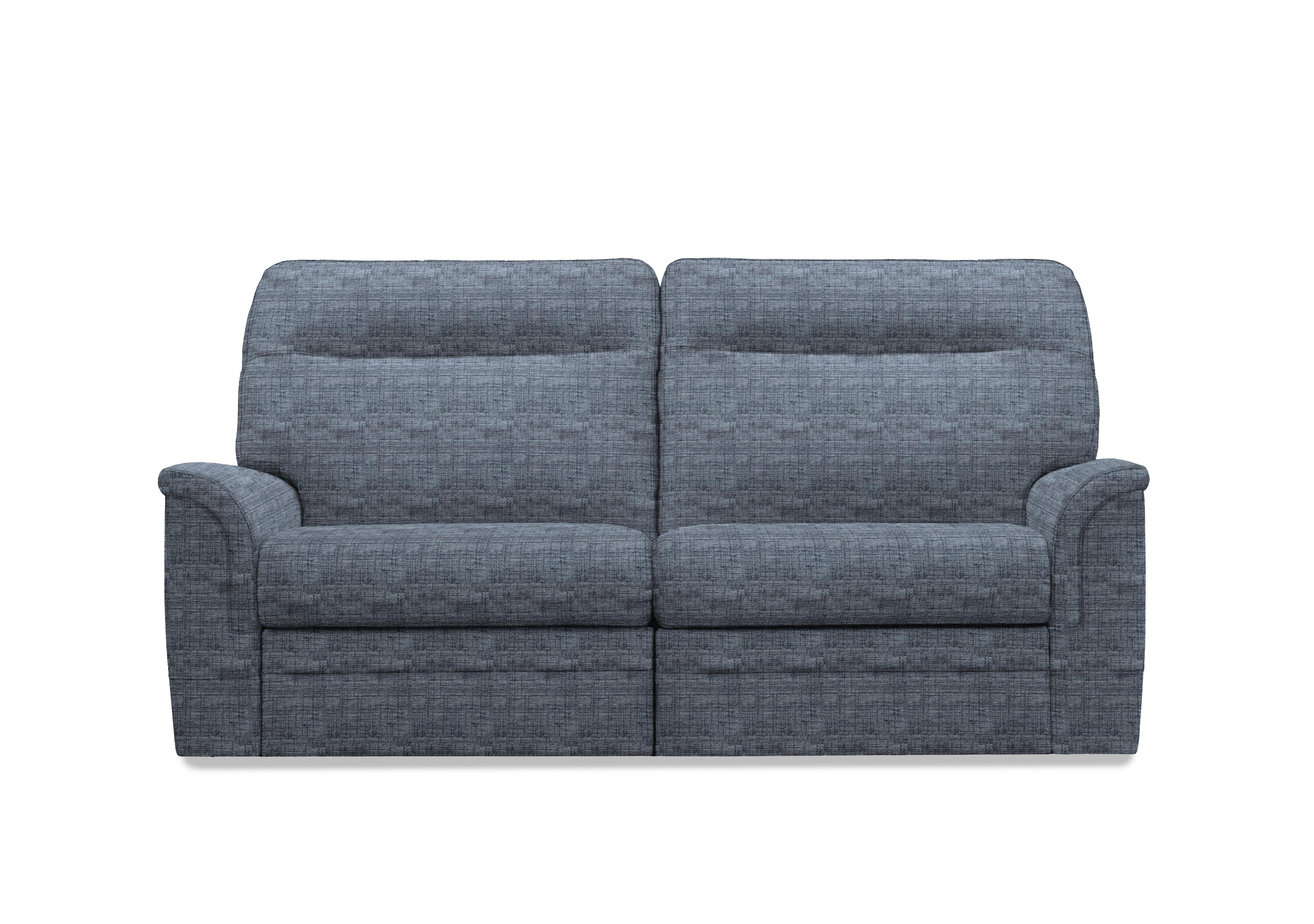 Hudson 23 Large 2 Seater Fabric Power Recliner Sofa with Power Headrests and Power Lumbar in Dash Blue 001497-0080 on Furniture Village