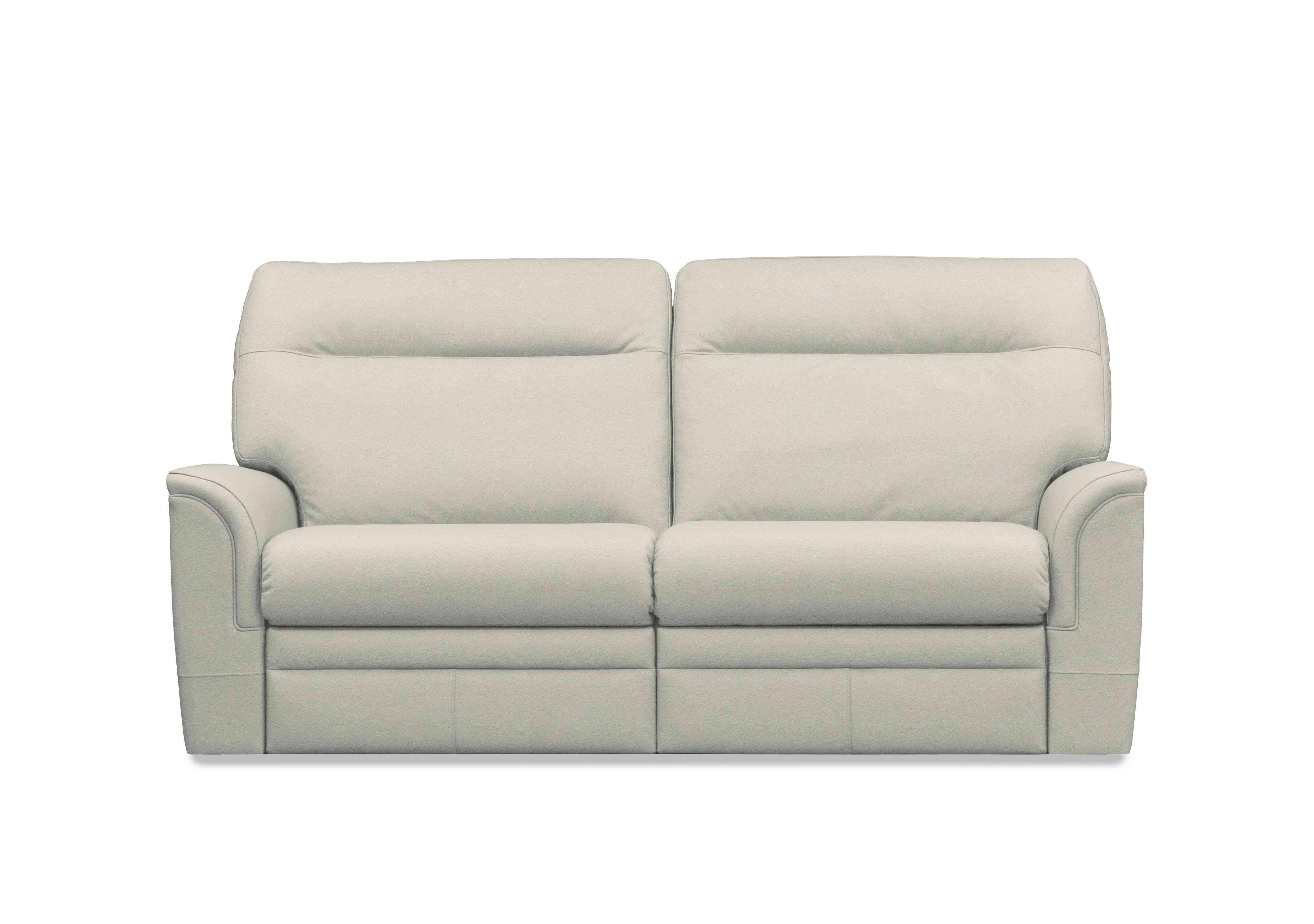Hudson 23 Large 2 Seater Leather Sofa in Como Dove 0053051-0092 on Furniture Village