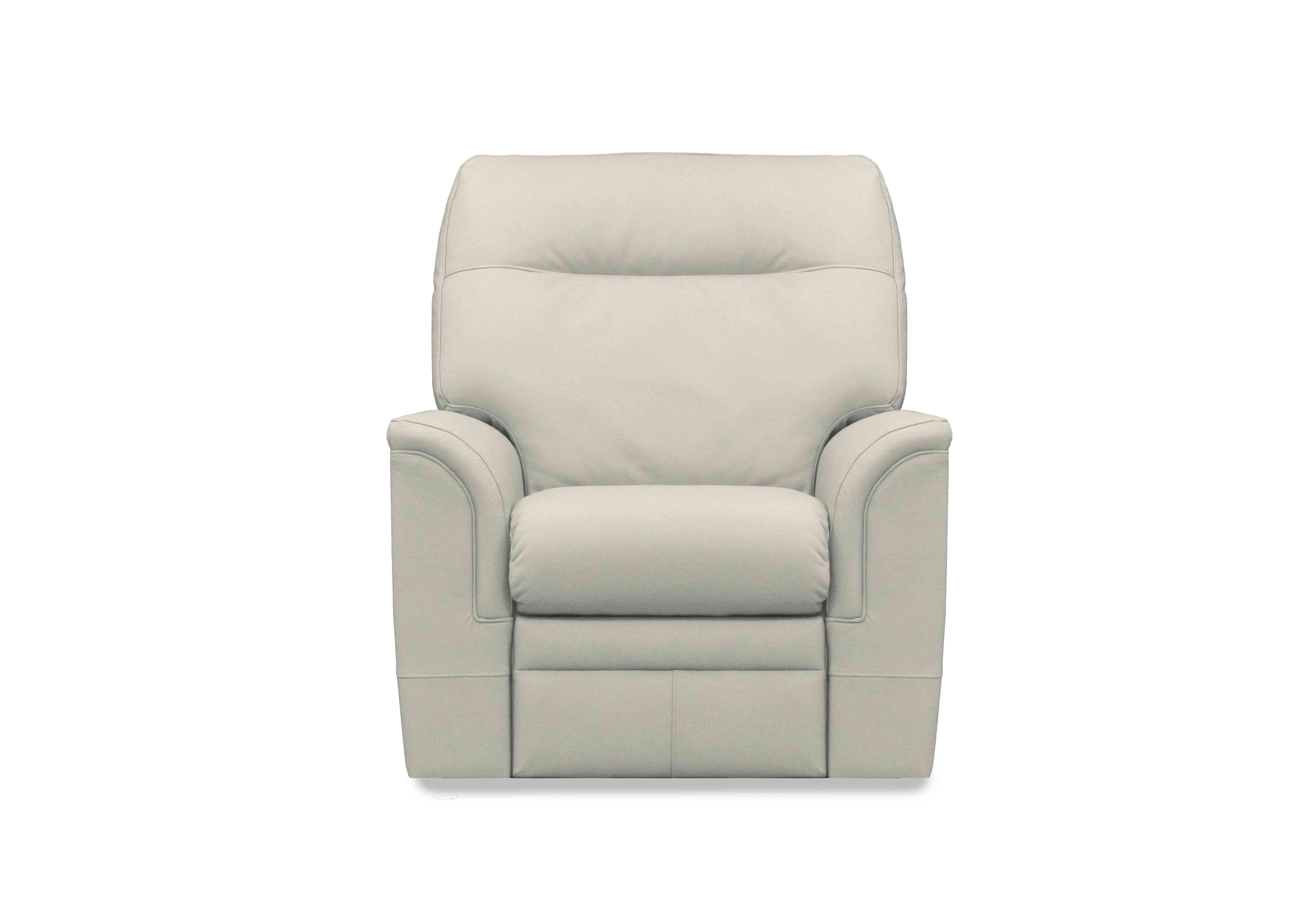 Hudson 23 Leather Chair in Como Dove 0053051-0092 on Furniture Village