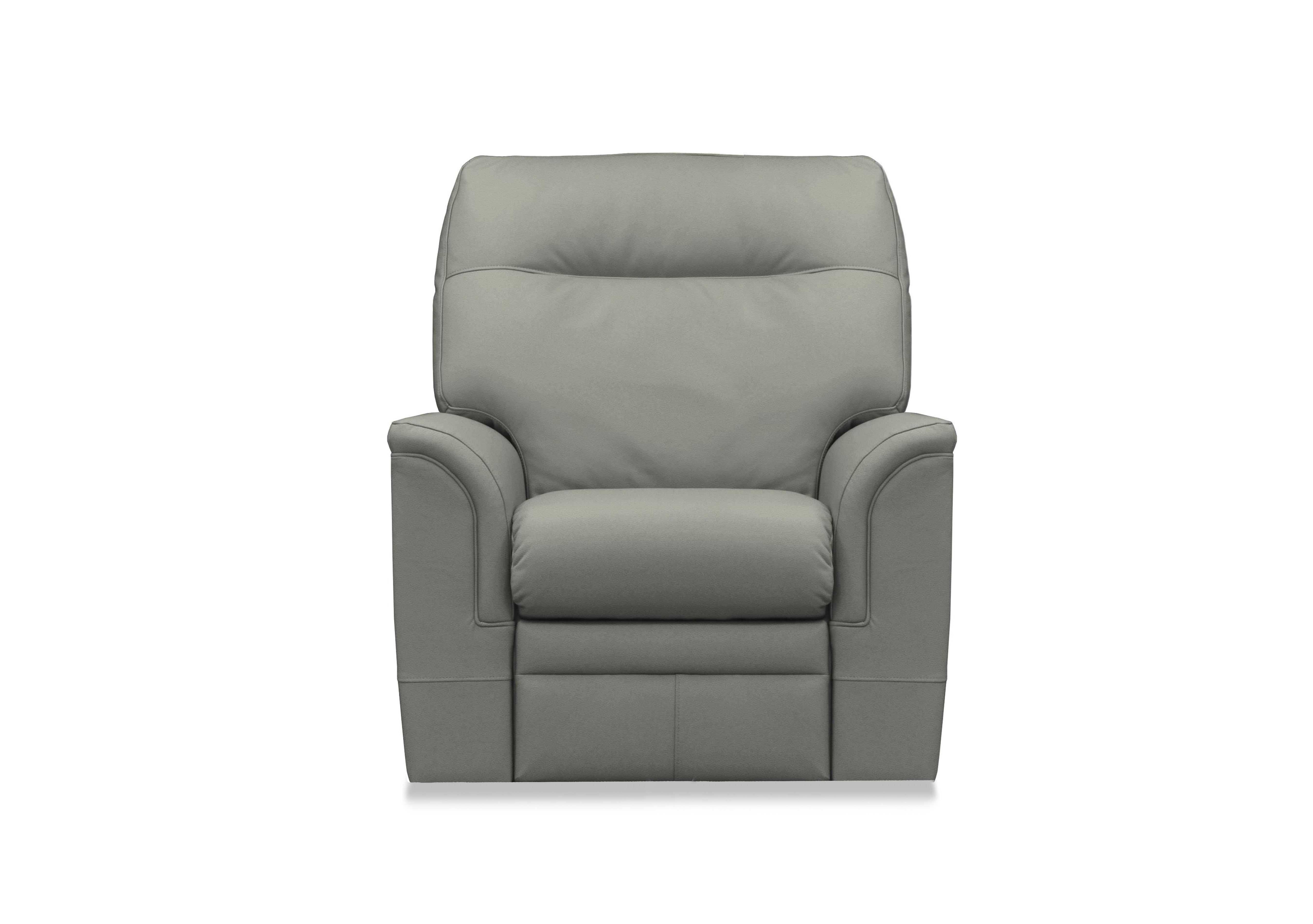 Hudson 23 Leather Chair in Como Slate 0053051-0345 on Furniture Village