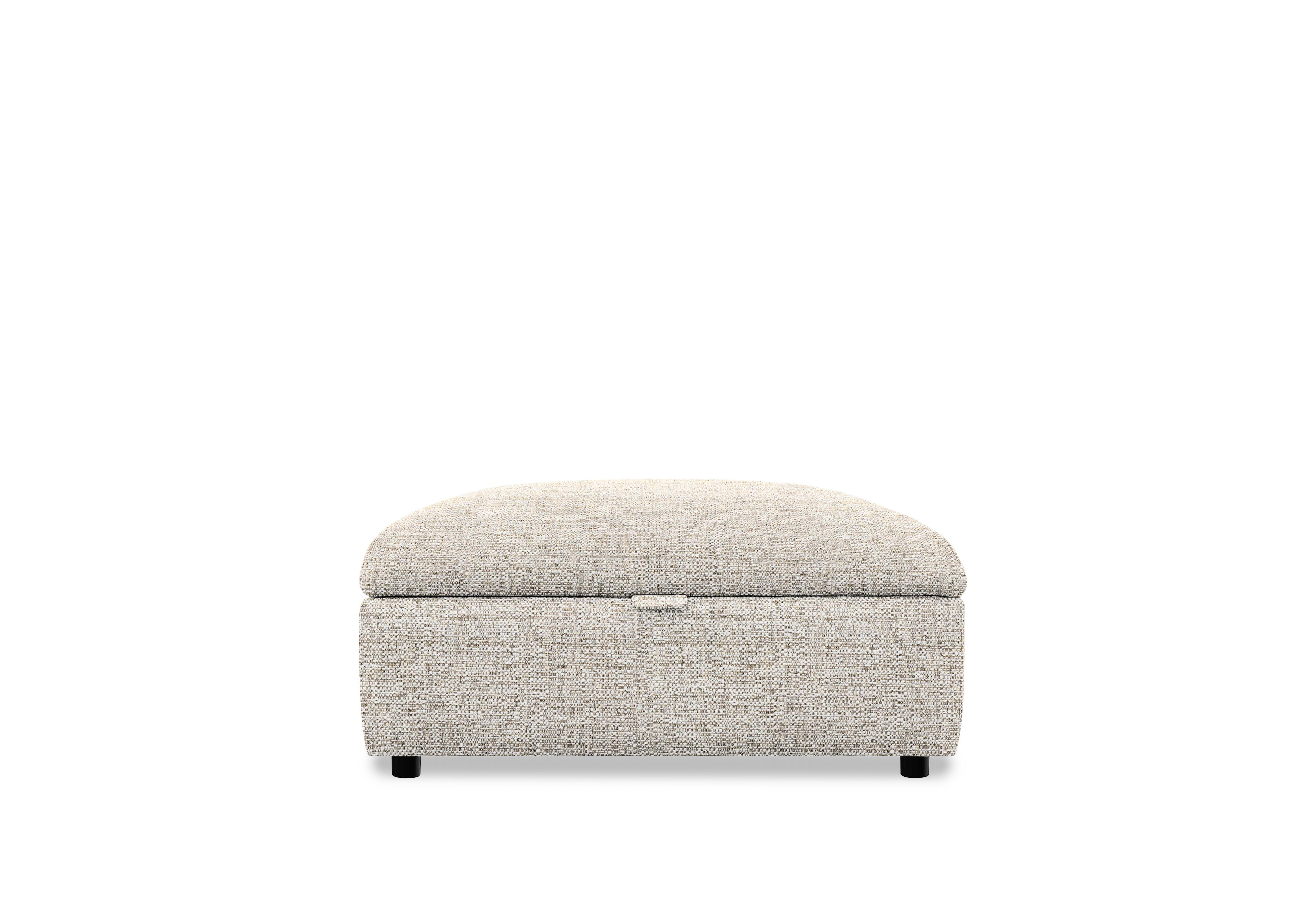 Hudson 23 Fabric Storage Stool in Caledonian Pebble 001300-0059 on Furniture Village