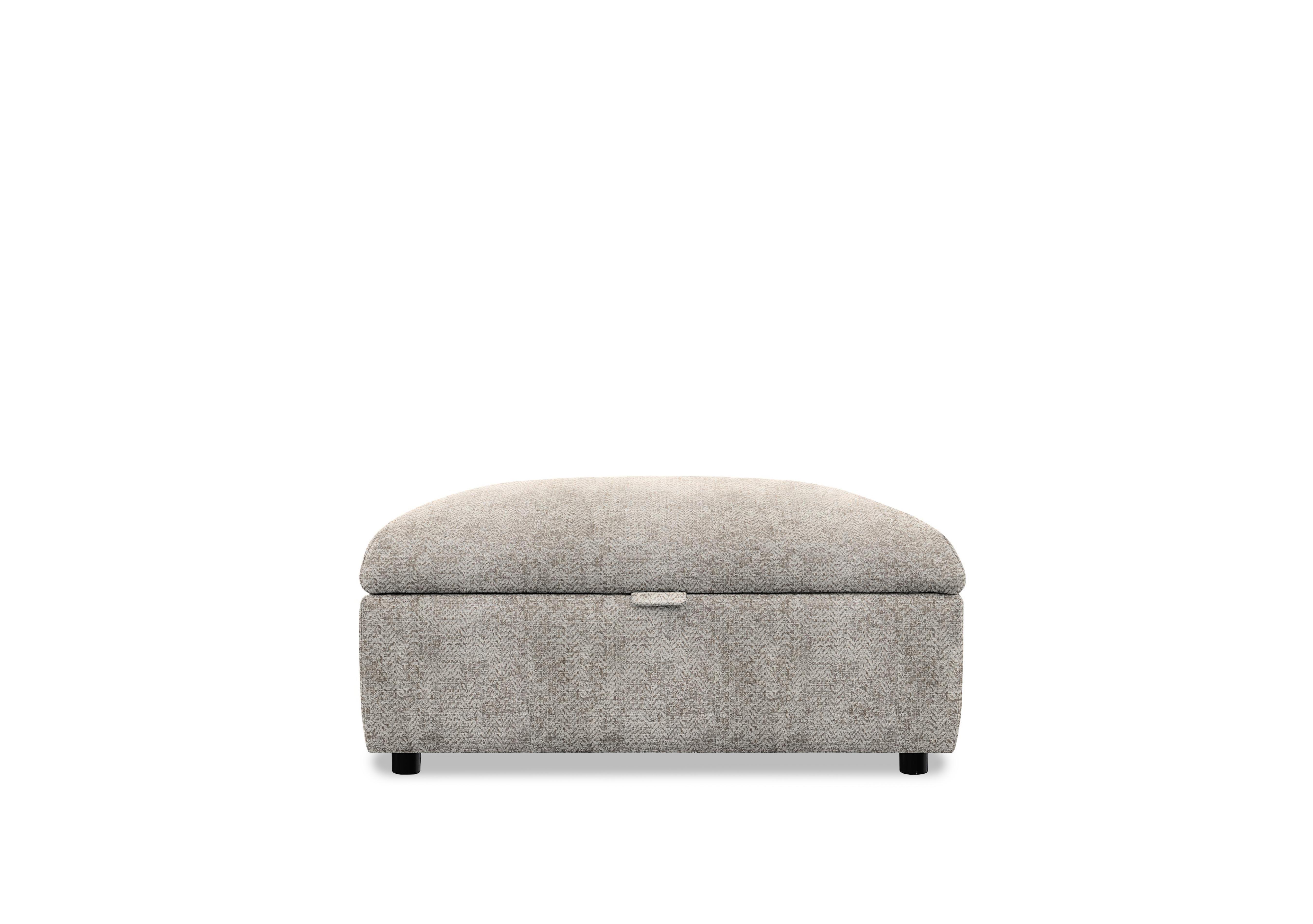 Hudson 23 Fabric Storage Stool in Ida Stone 006035-0055 on Furniture Village