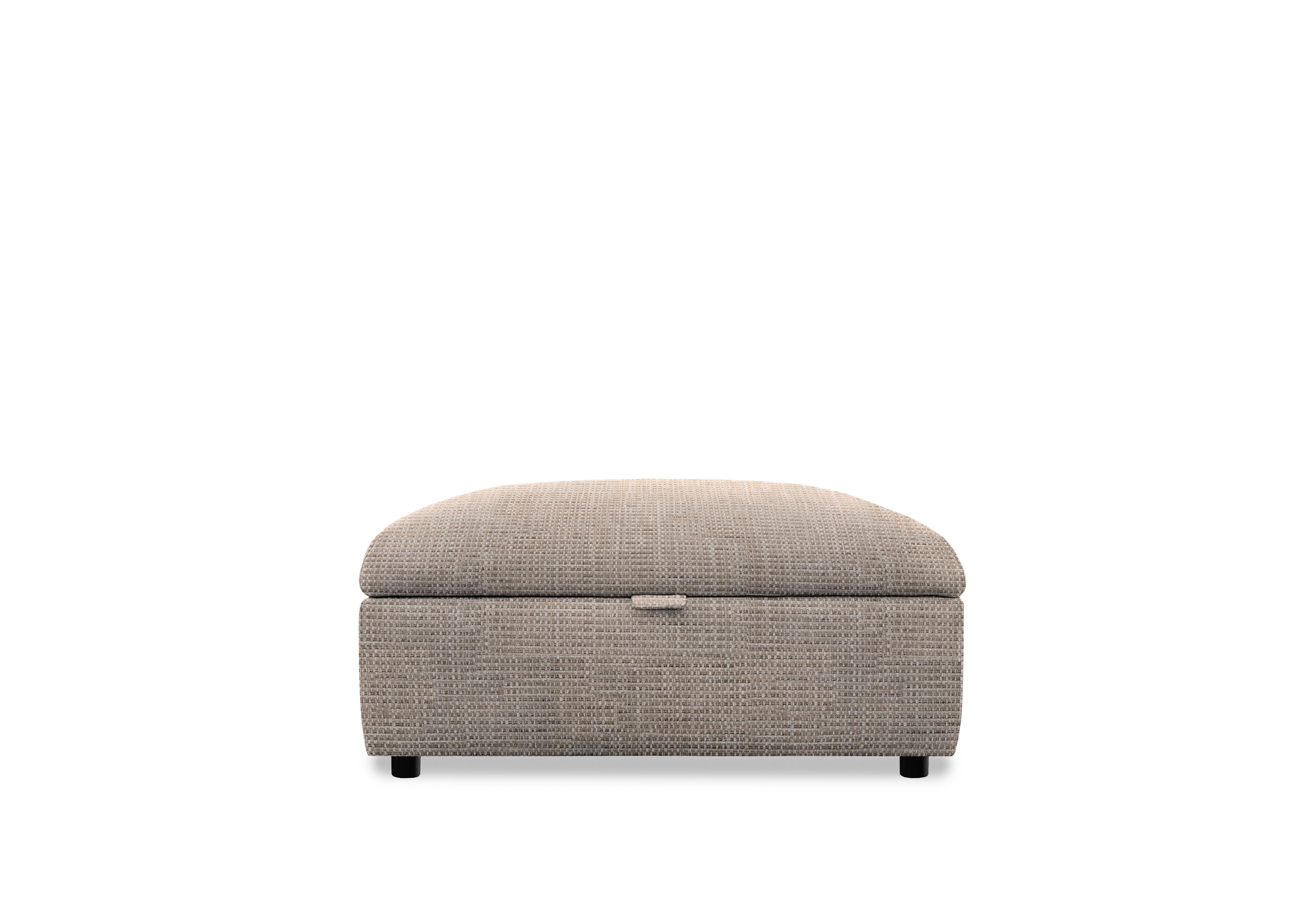 Hudson 23 Fabric Storage Stool in Latitude Mocha 001448-0024 on Furniture Village