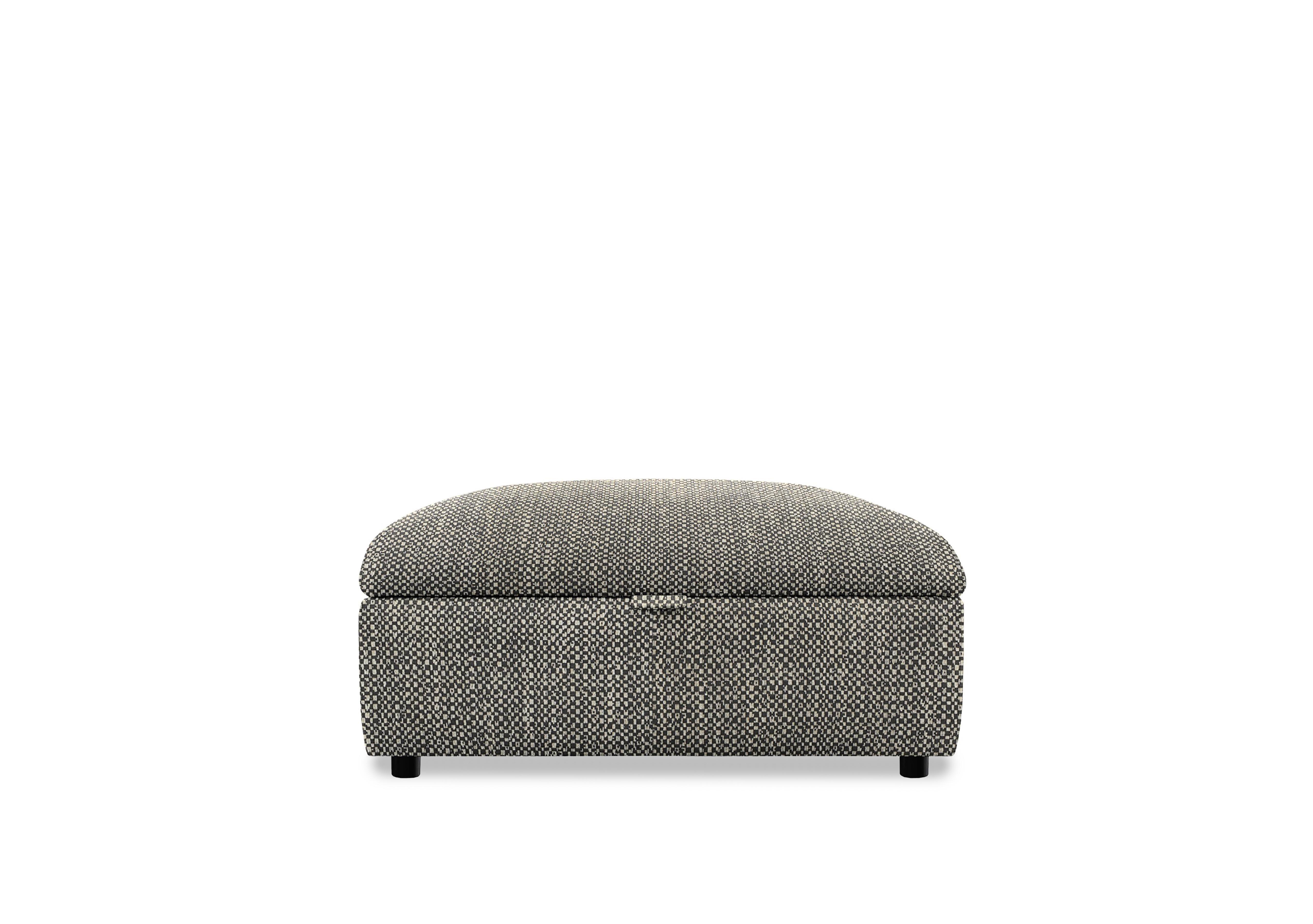 Hudson 23 Fabric Storage Stool in Metric Charcoal 001477-0091 on Furniture Village