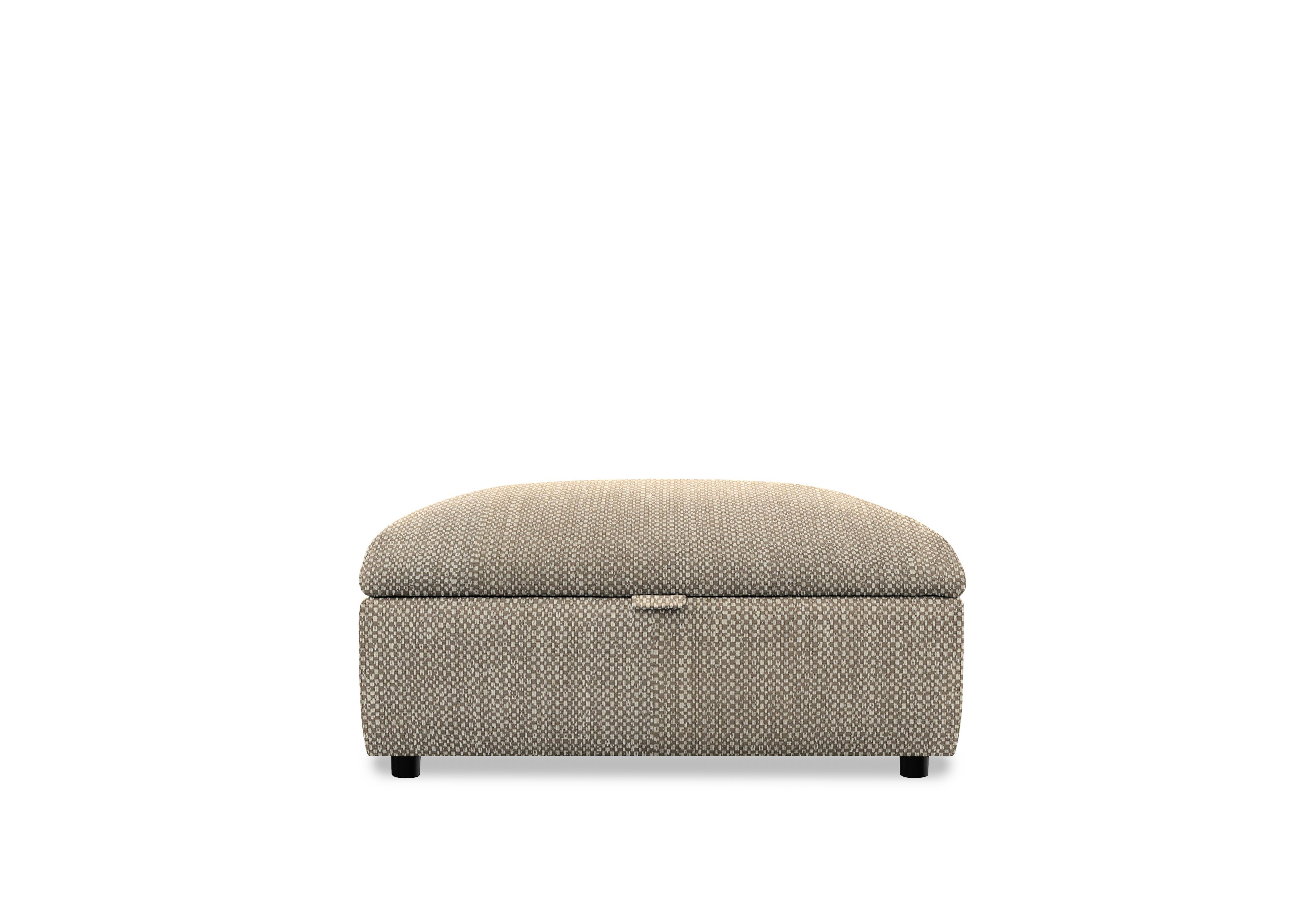 Hudson 23 Fabric Storage Stool in Metric Sable 001477-0025 on Furniture Village